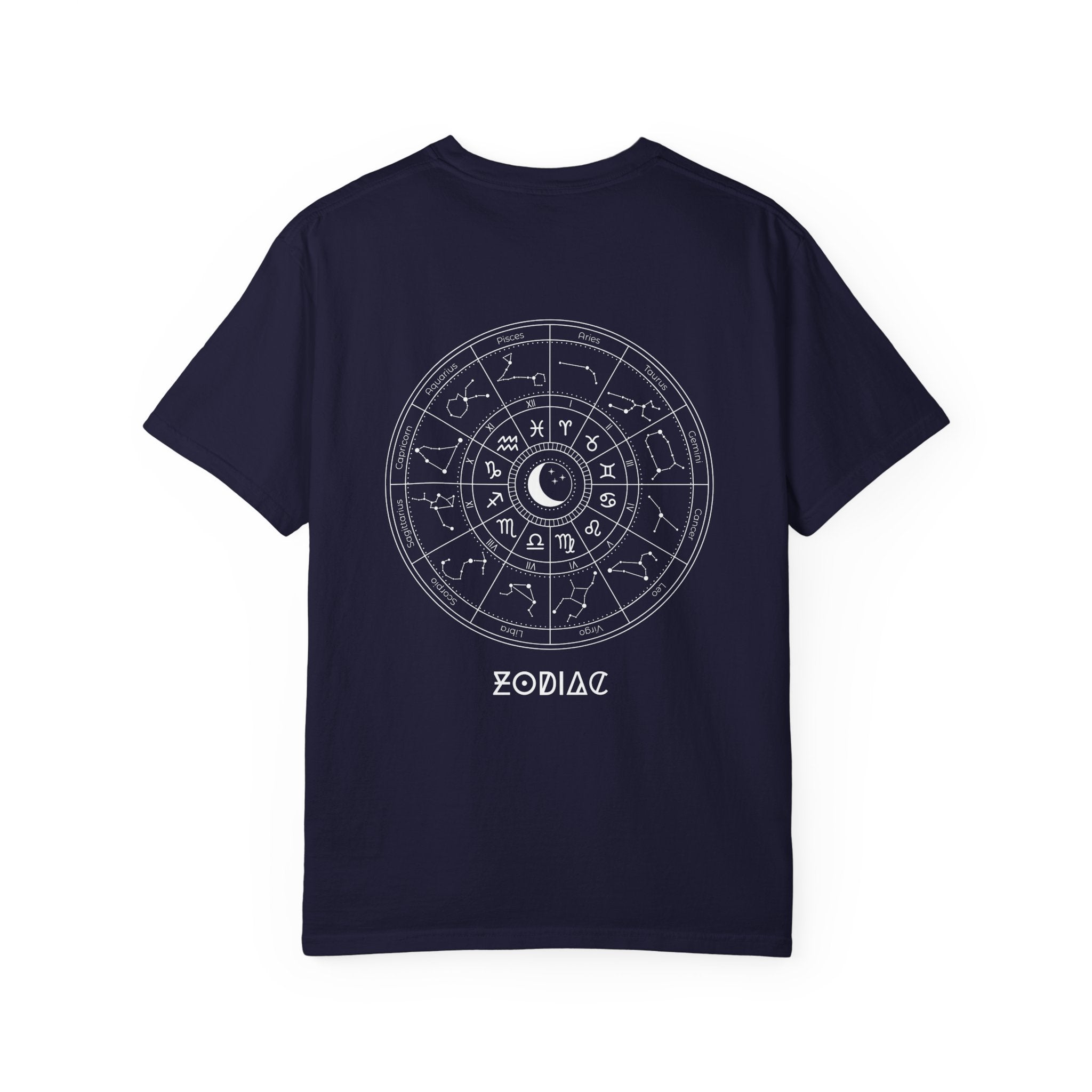 Zodiac Wheel T-Shirt — Astrological Moon & Signs Graphic Tee
