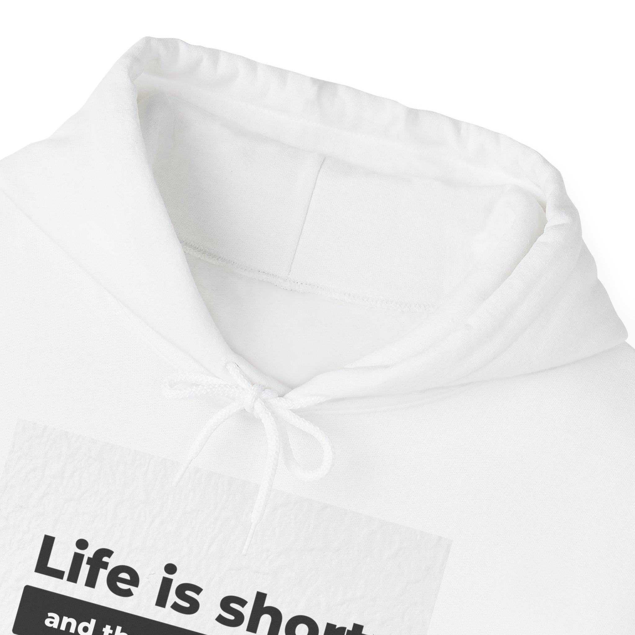 Hoodie — "Life Is Short and the World Is Wide" Inspirational Travel Quote