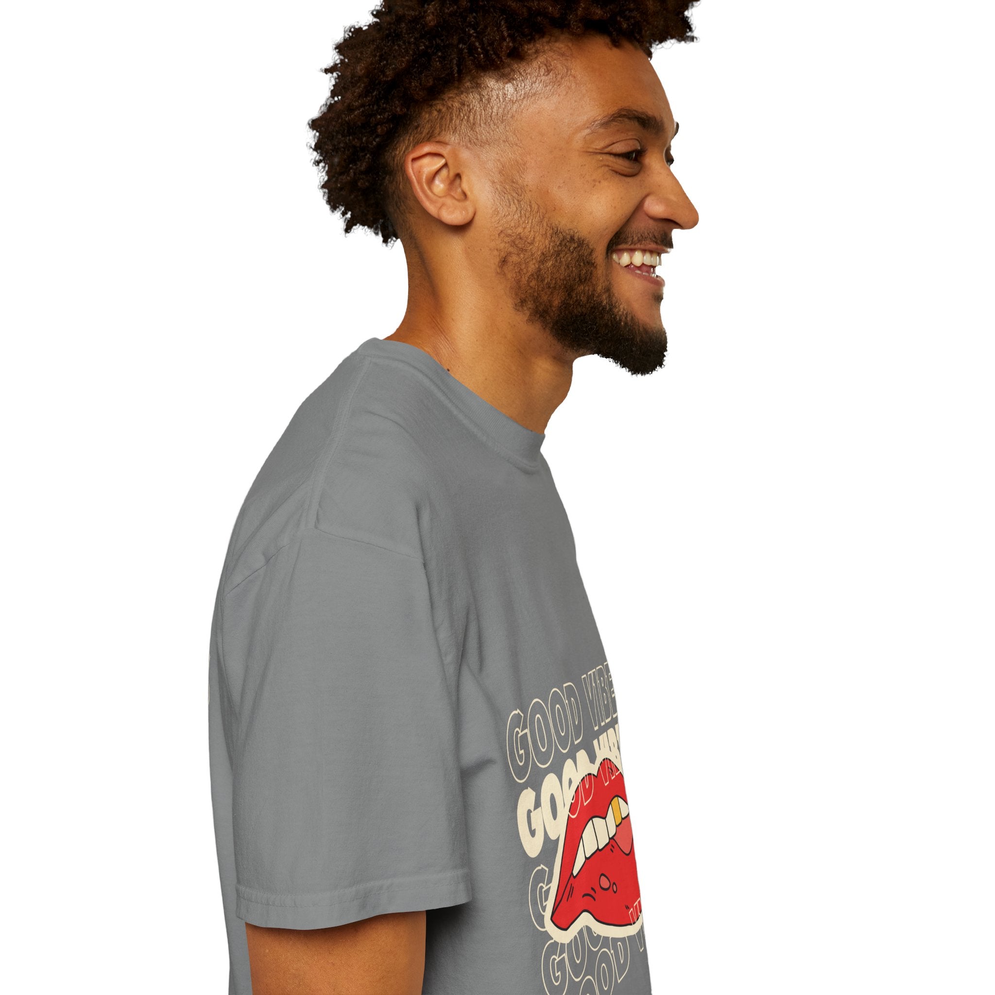 Good Vibes Lip Graphic T-Shirt
