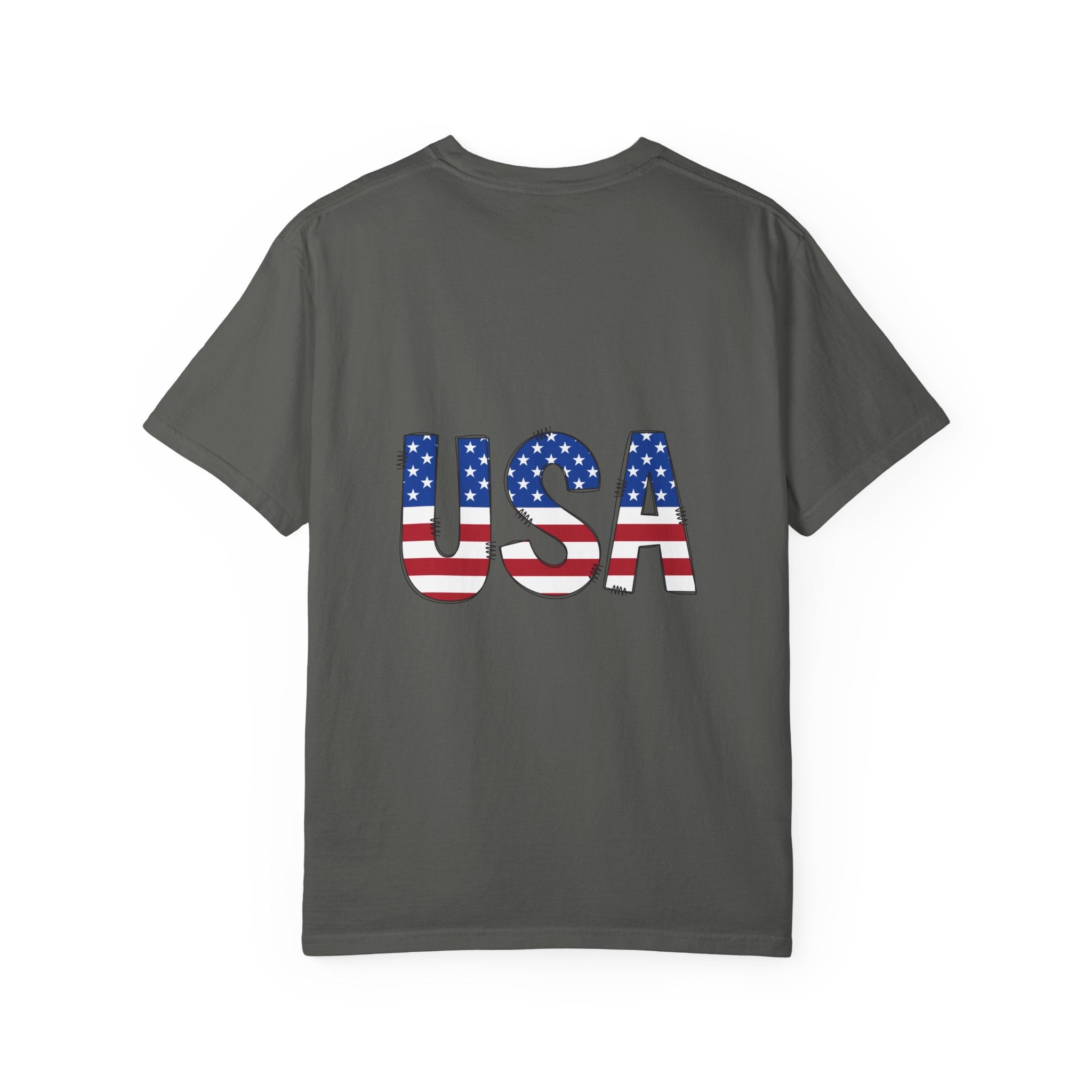 USA Flag Graphic T-Shirt — Patriotic Fourth of July Tee