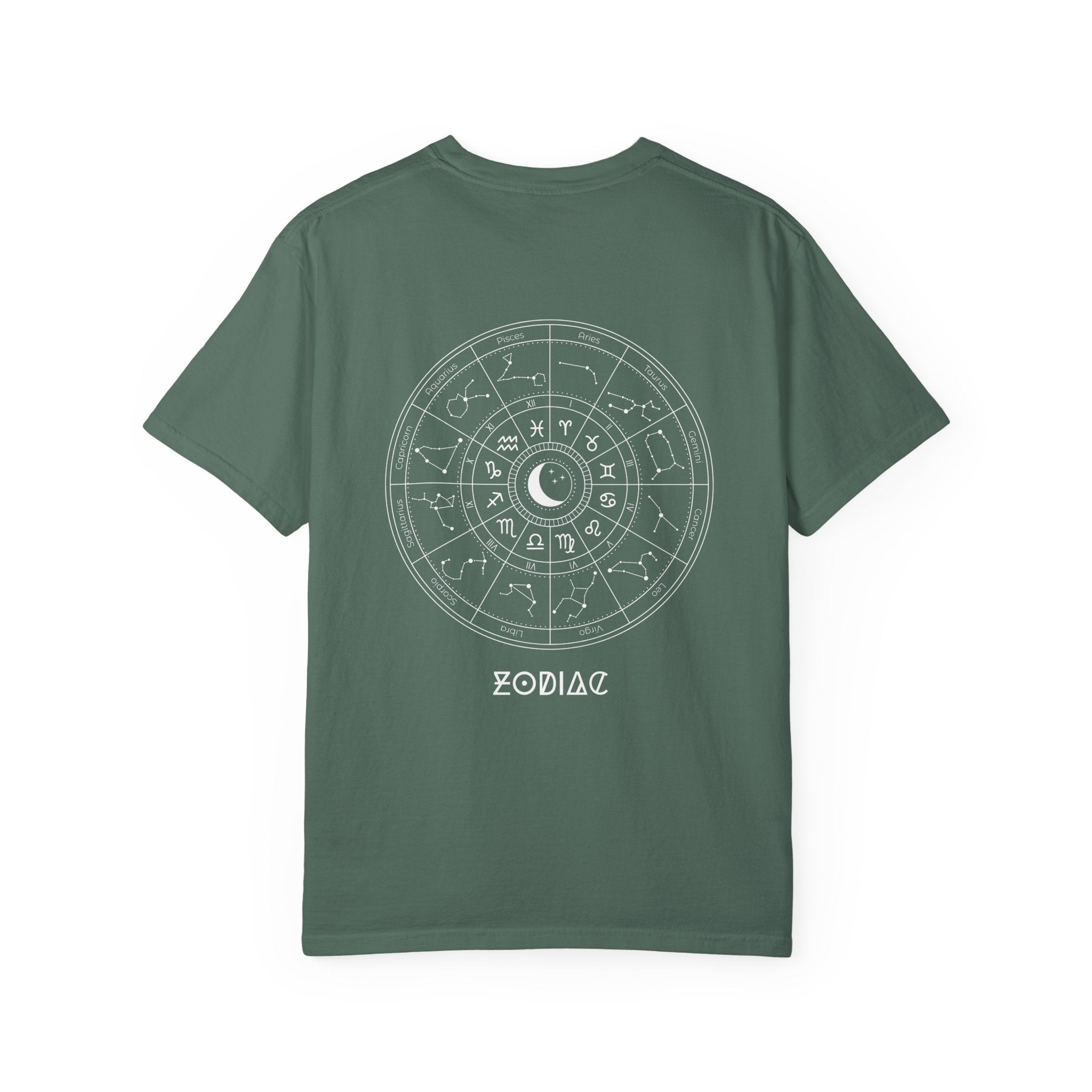 Zodiac Wheel T-Shirt — Astrological Moon & Signs Graphic Tee