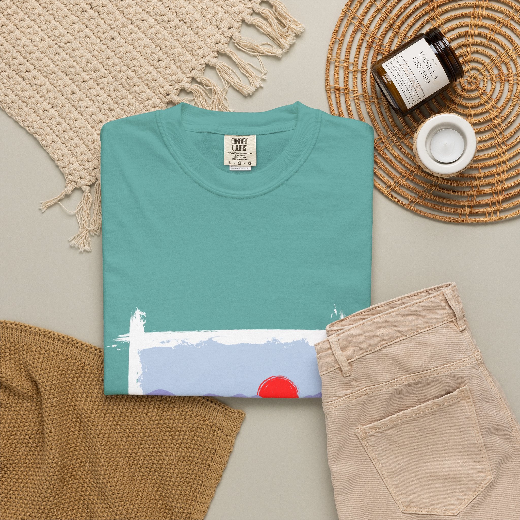 Life Is Good Mountain T-Shirt — Scenic Sunrise Graphic Tee
