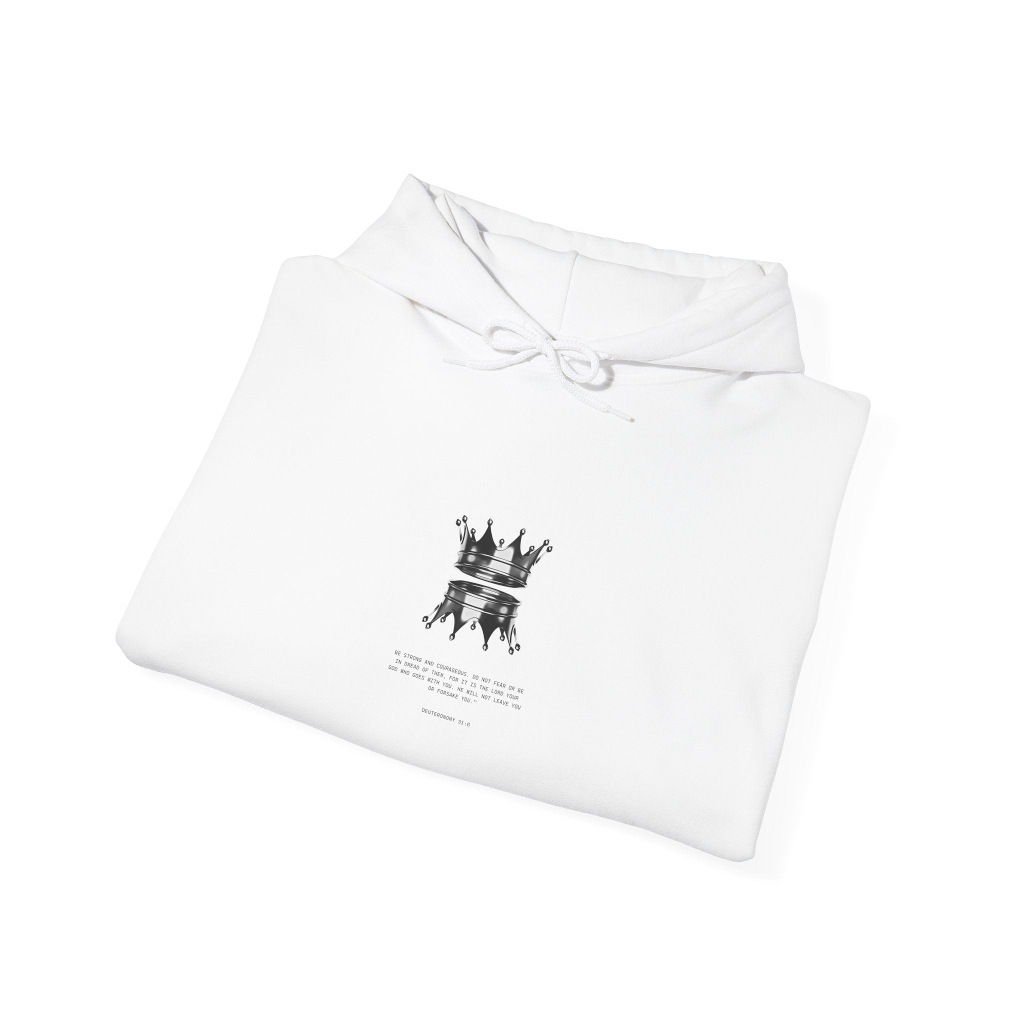 Minimalist Crown Chess Hoodie - Subtle Royalty Graphic Sweatshirt