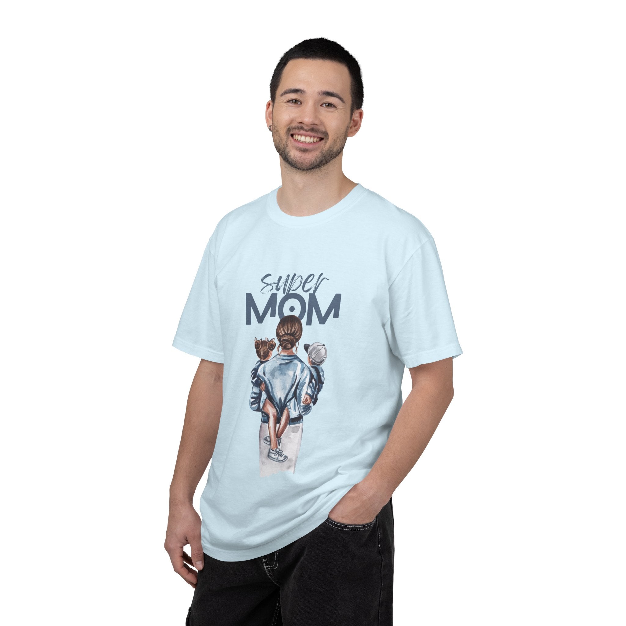 Super Mom T-Shirt — Mom with Kids Graphic Tee | Mother's Day Gift