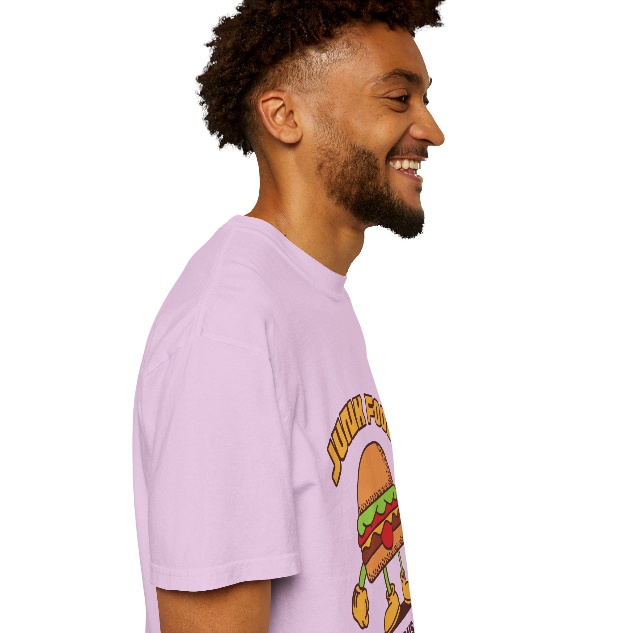 Junk Food Burger T-Shirt — Cute Retro ‘Delicious Taste’ Graphic Tee