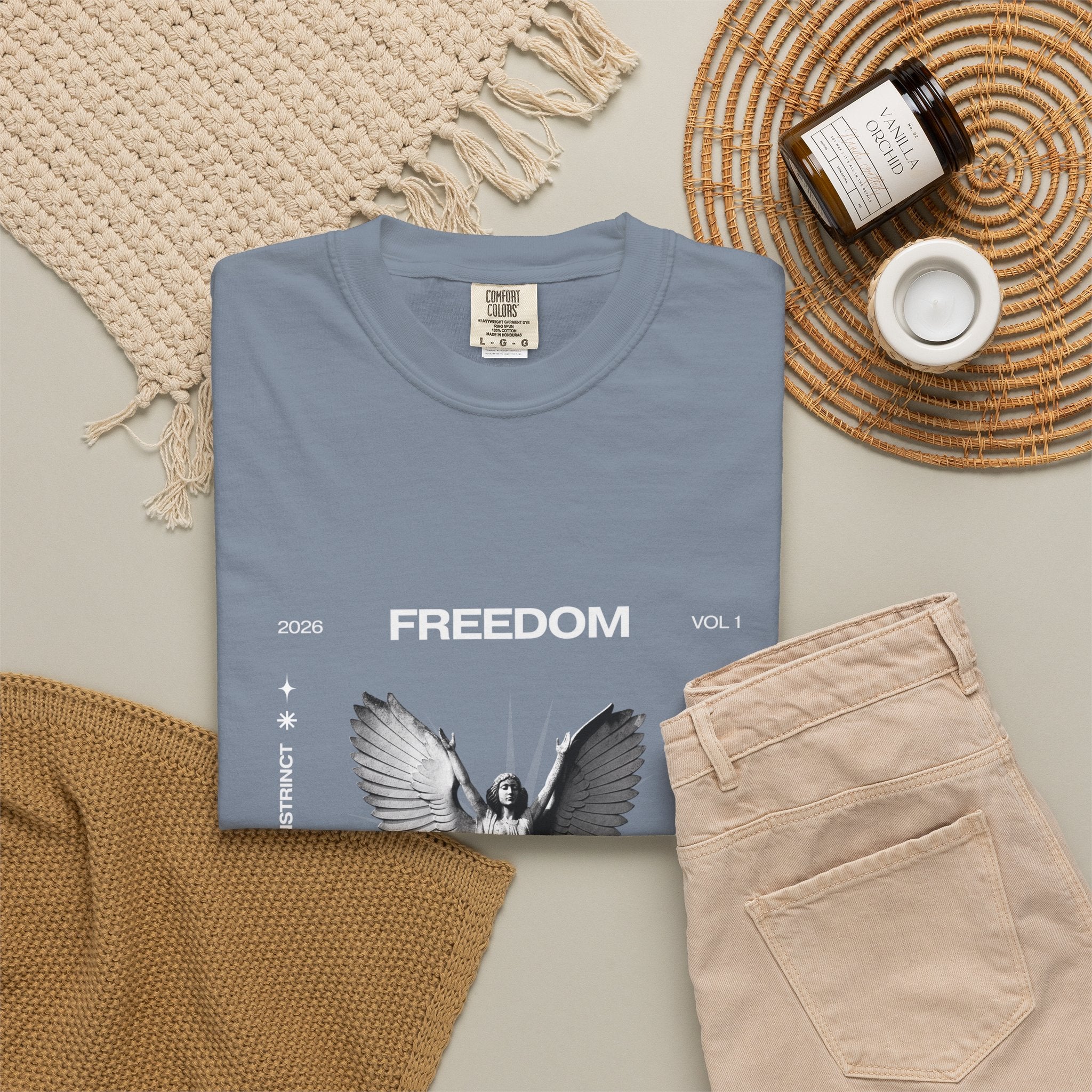 Freedom Angel Graphic T‑Shirt