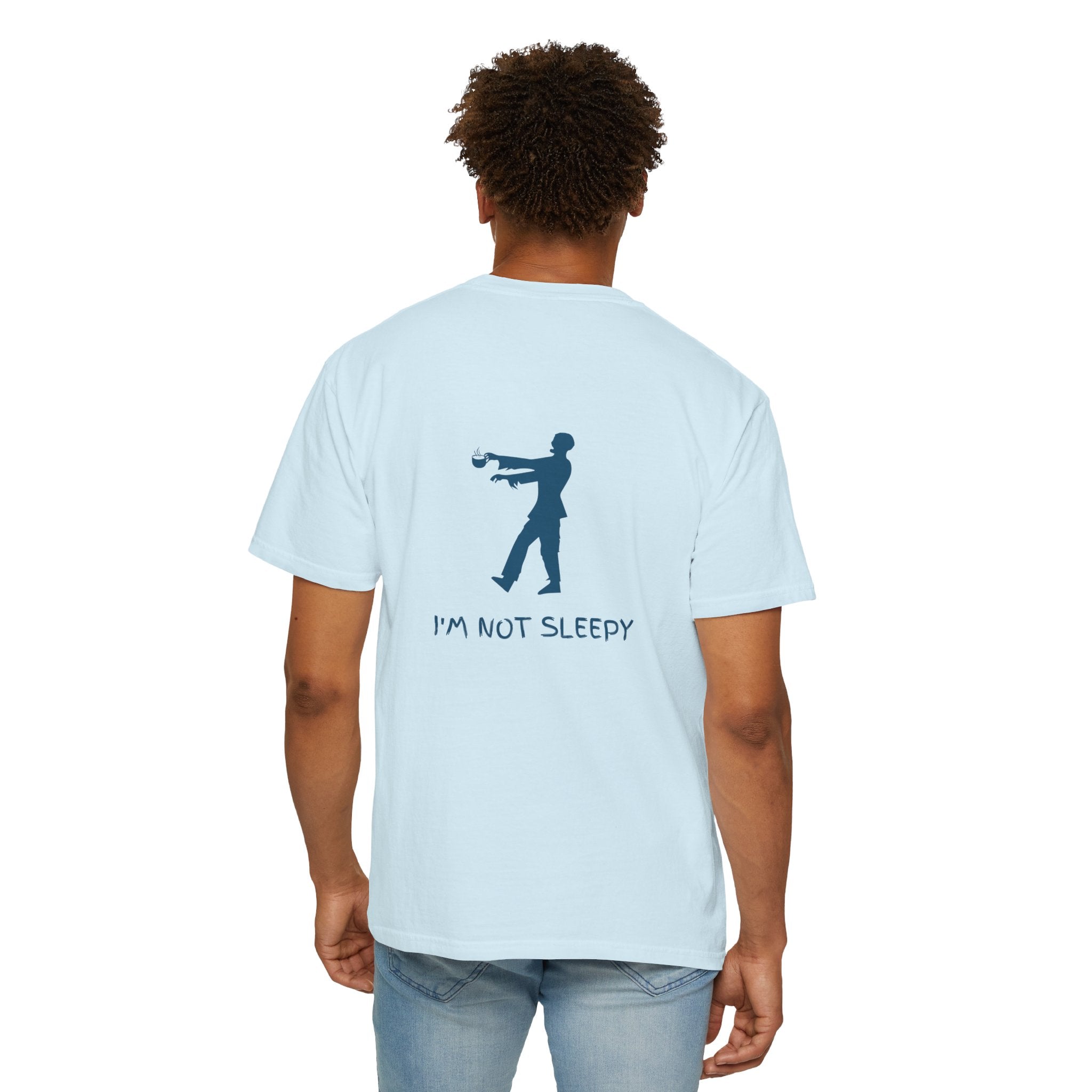 Zombie Silhouette T-Shirt — "I’m Not Sleepy" Funny Halloween Tee