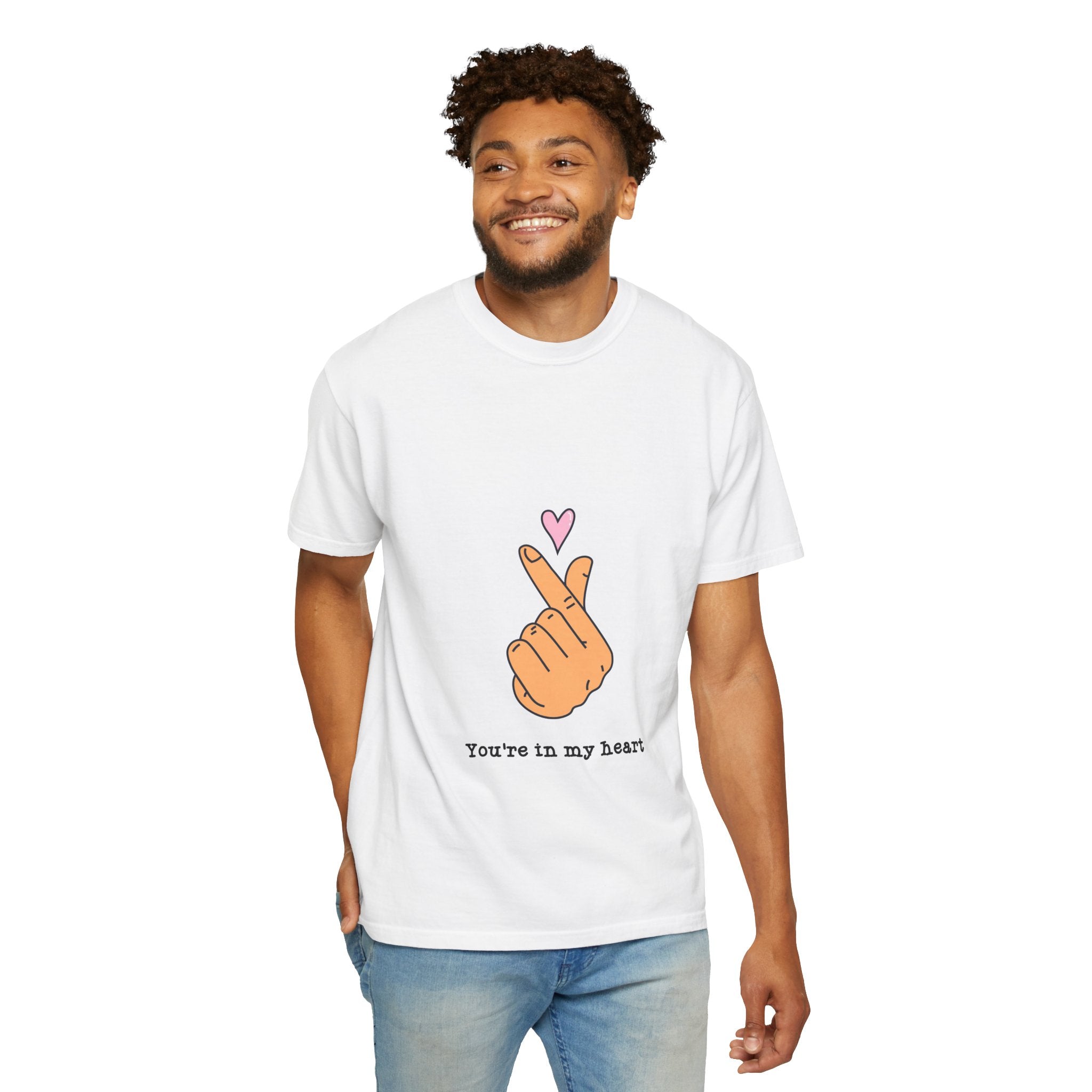 You're In My Heart T-Shirt — Korean Finger Heart Graphic Tee