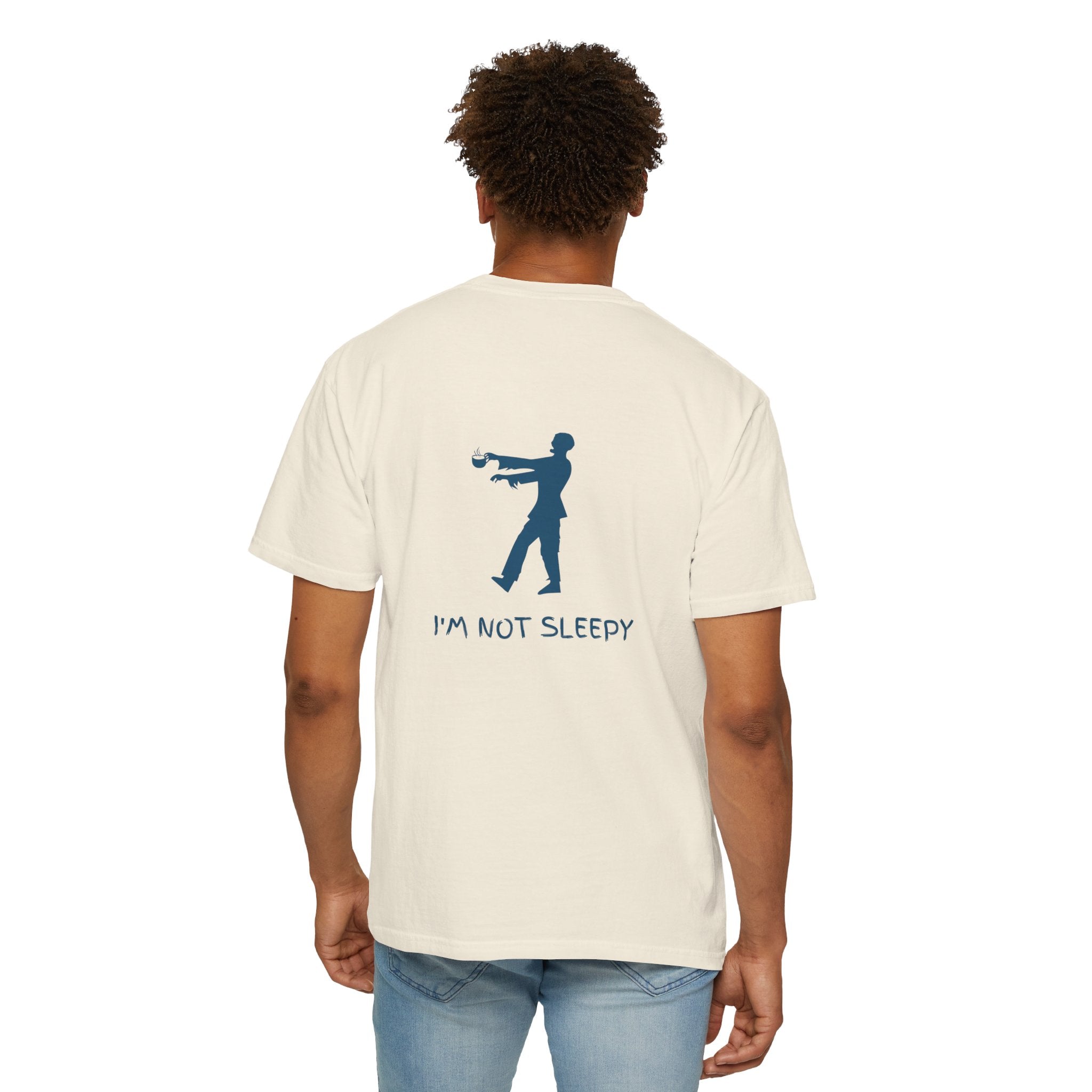 Zombie Silhouette T-Shirt — "I’m Not Sleepy" Funny Halloween Tee