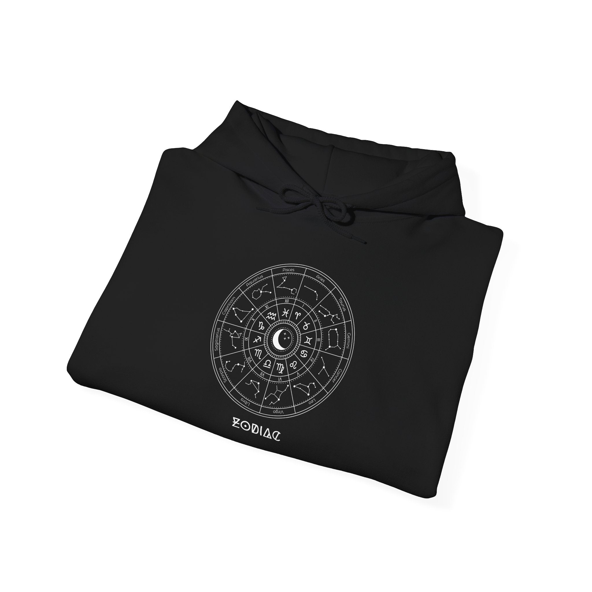 Zodiac Constellation Hoodie - Moon & Star Astrology Graphic Sweatshirt