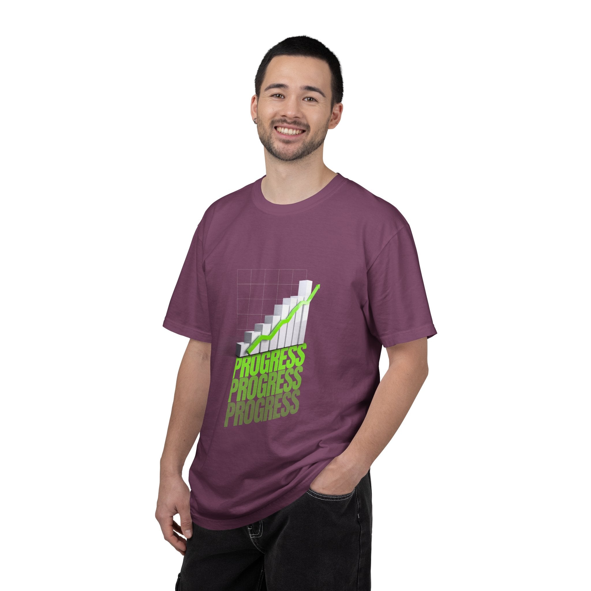 Progress Bar T-Shirt — Motivational 'PROGRESS' Graphic Tee