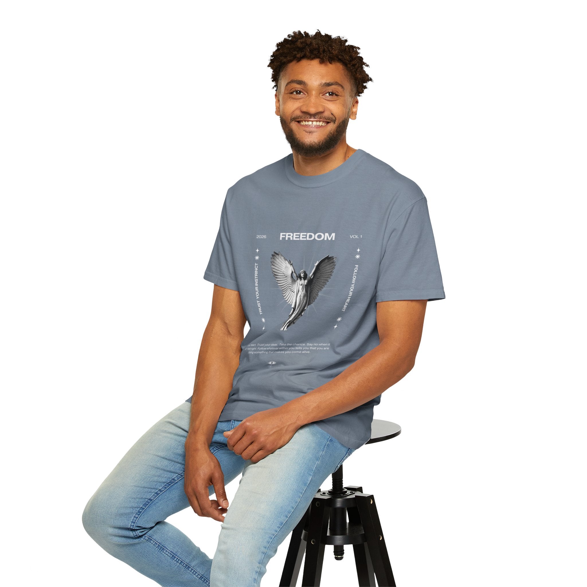 Freedom Angel Graphic T‑Shirt