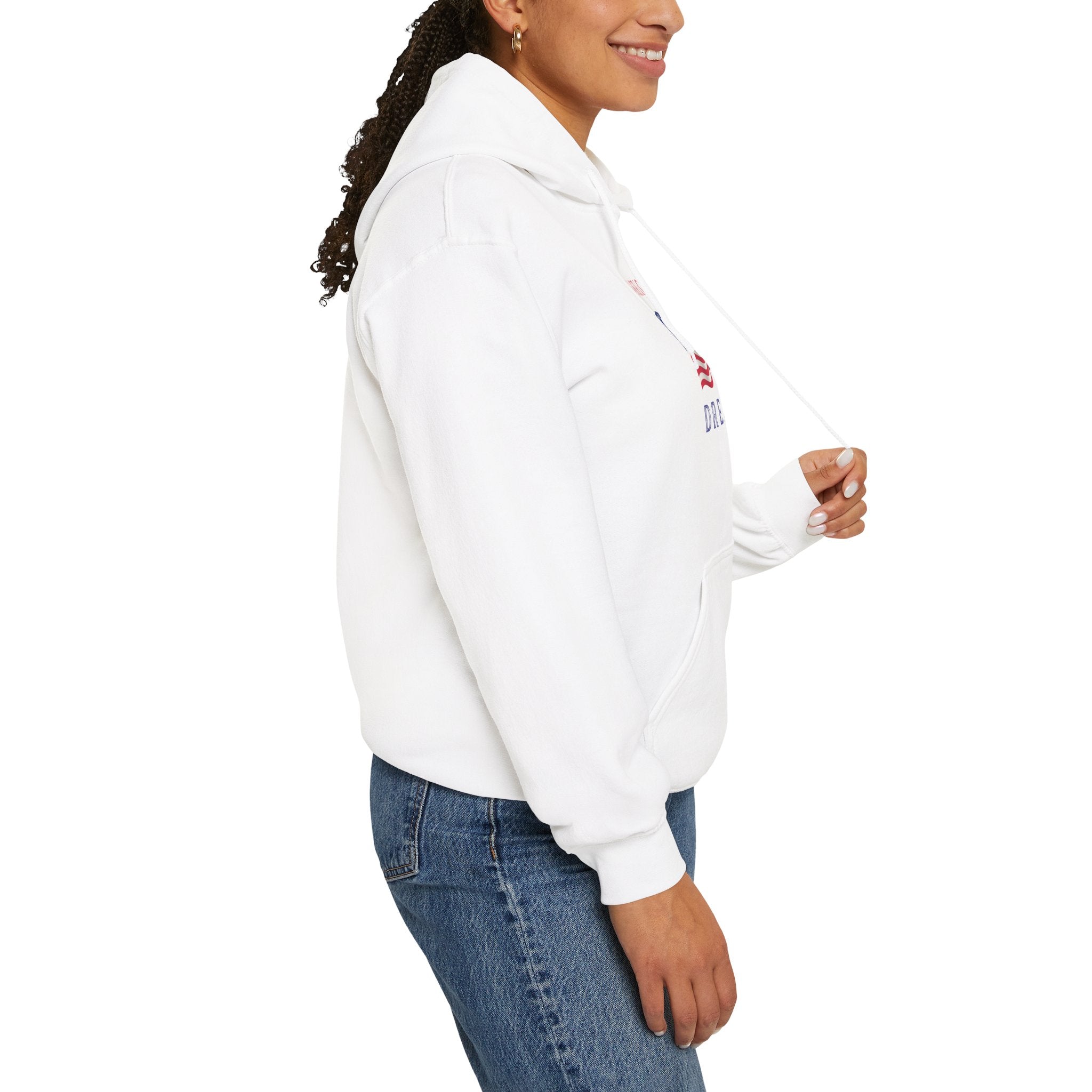 American Dream Hoodie - Vintage USA Flag Pullover