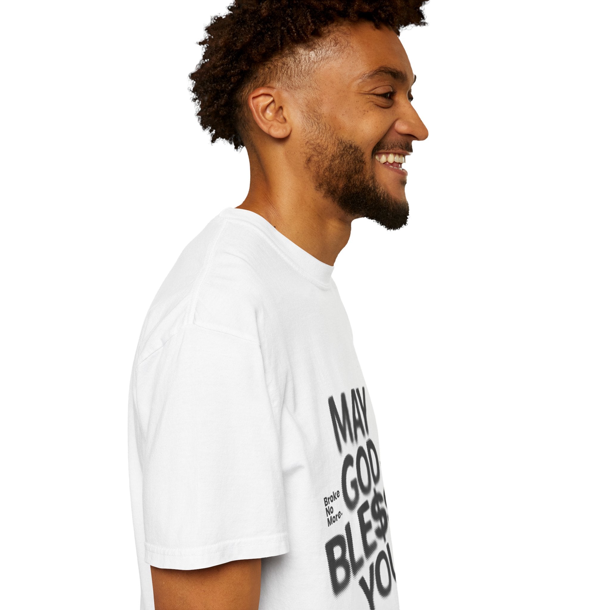 May God Bless You T-Shirt — Graphic Prayer Tee with Dollar Sign Design