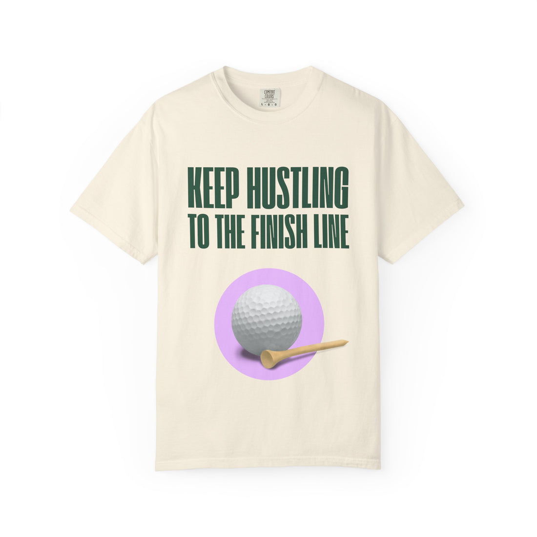 Keep Hustling to the Finish Line Golf T‑Shirt