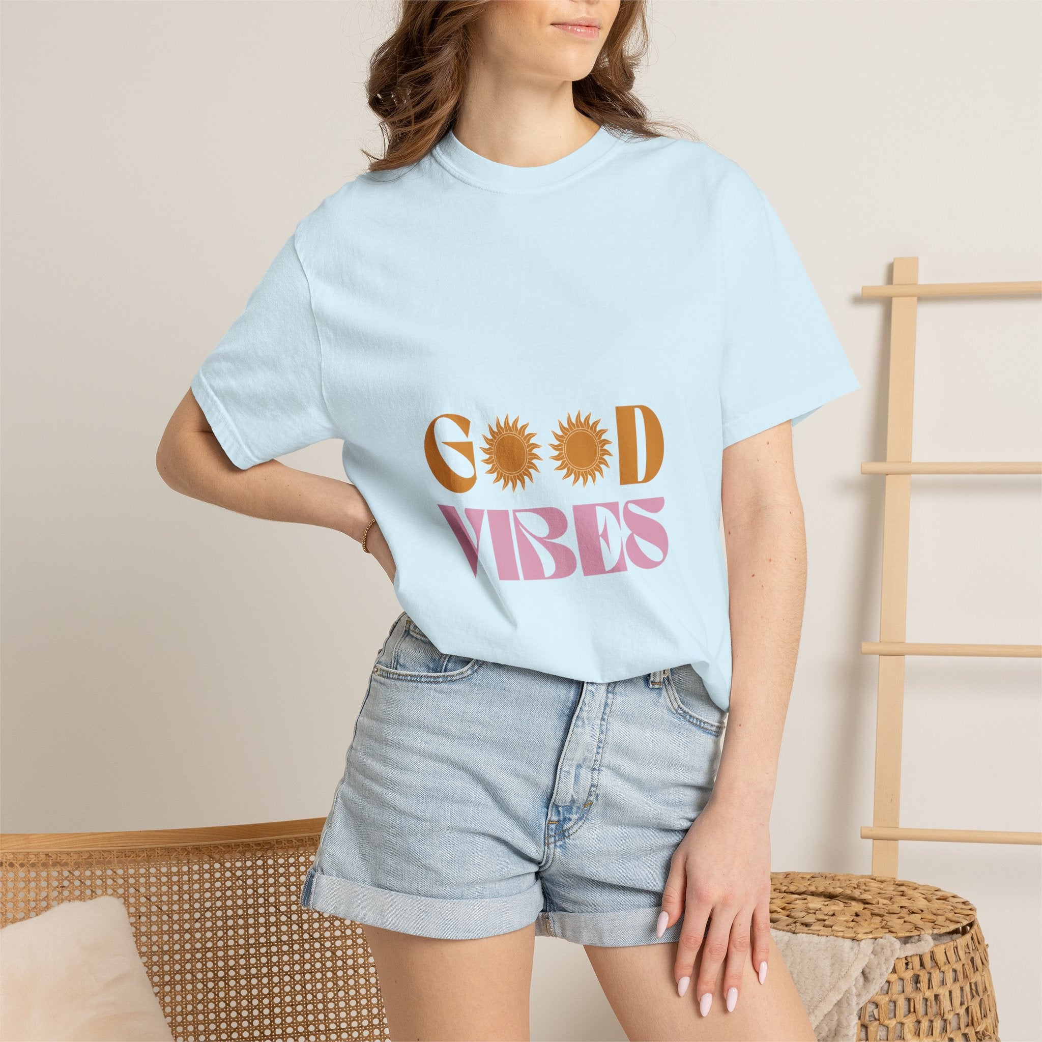 Good Vibes T-Shirt — Retro Sun Graphic Tee