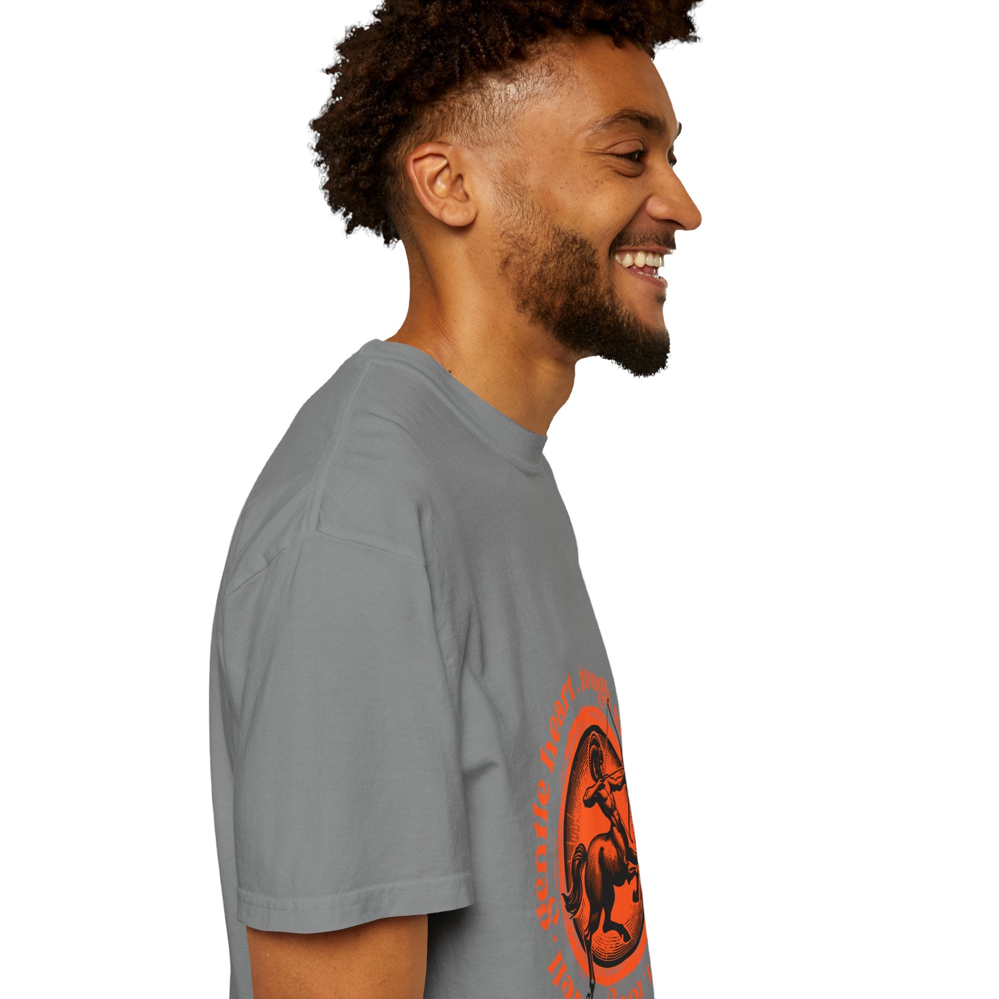 Aries Ram Graphic T-Shirt — "Gentle Heart, Tough Soul" Zodiac Tee