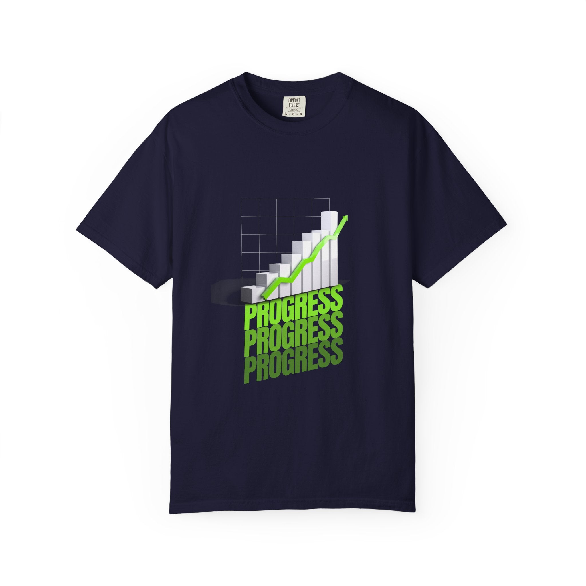 Progress Bar T-Shirt — Motivational 'PROGRESS' Graphic Tee