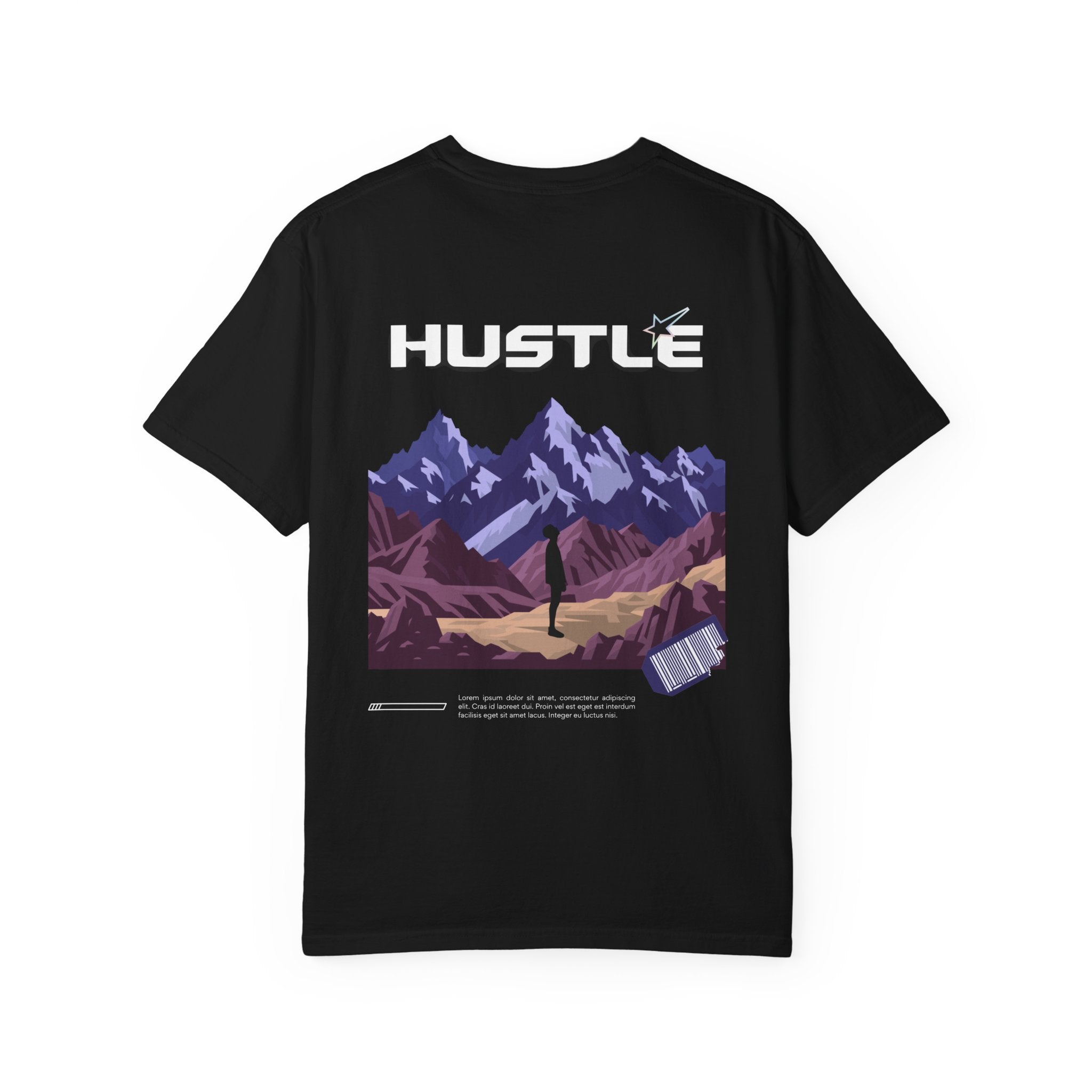 Hustle Mountain T-Shirt — Adventure Motivational Graphic Tee