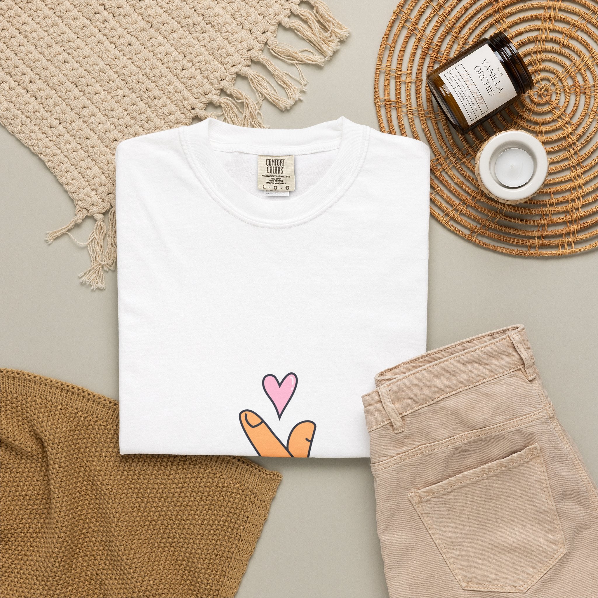 You're In My Heart T-Shirt — Korean Finger Heart Graphic Tee