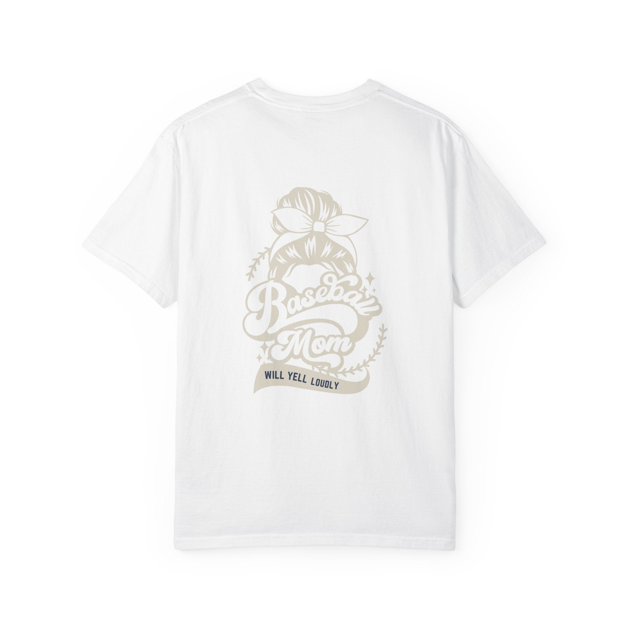 Baseball Mom T-Shirt — 'Baseball Mom Will Yell Loudly' Graphic Tee