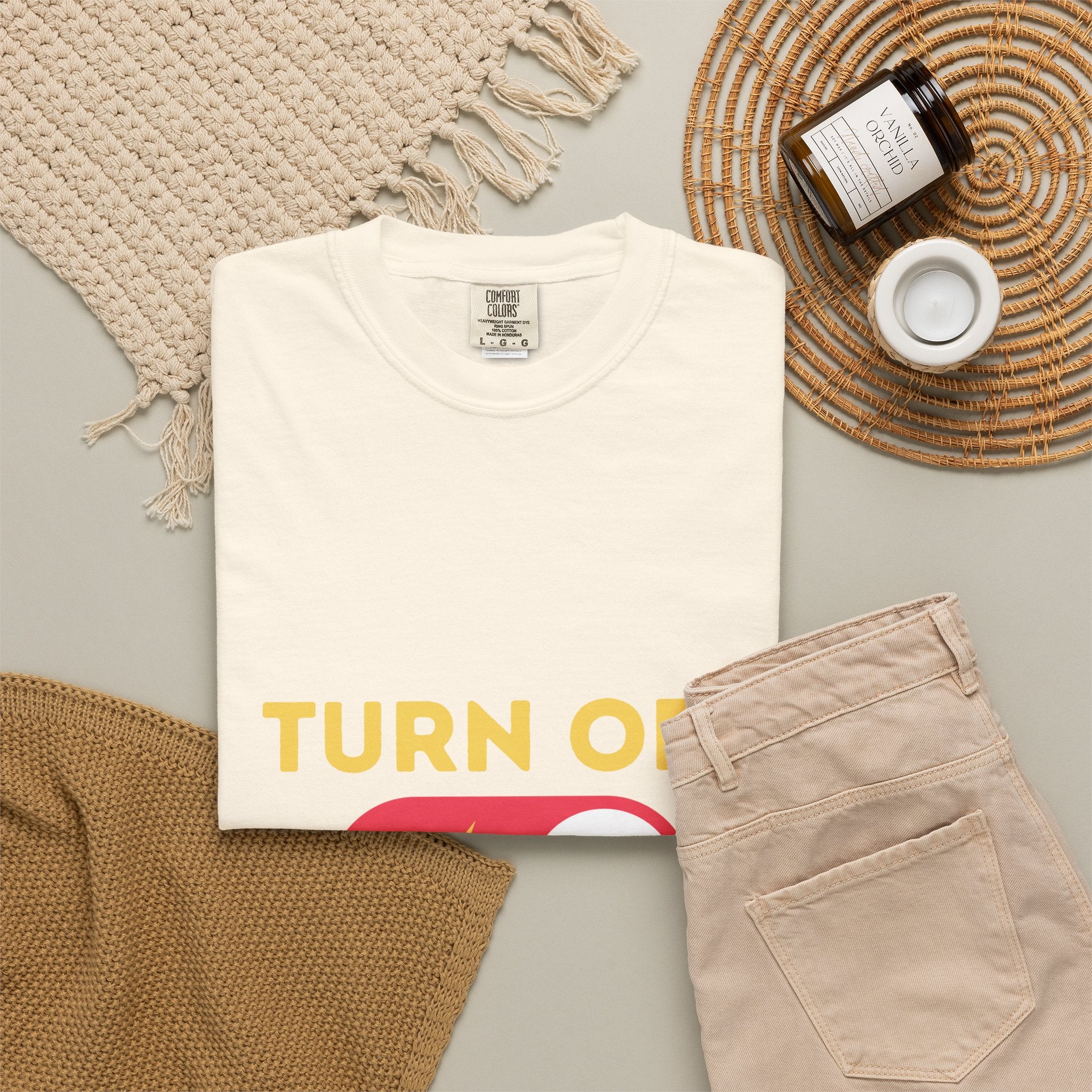 Turn Off Negativity T-Shirt — Positive Vibes Graphic Tee