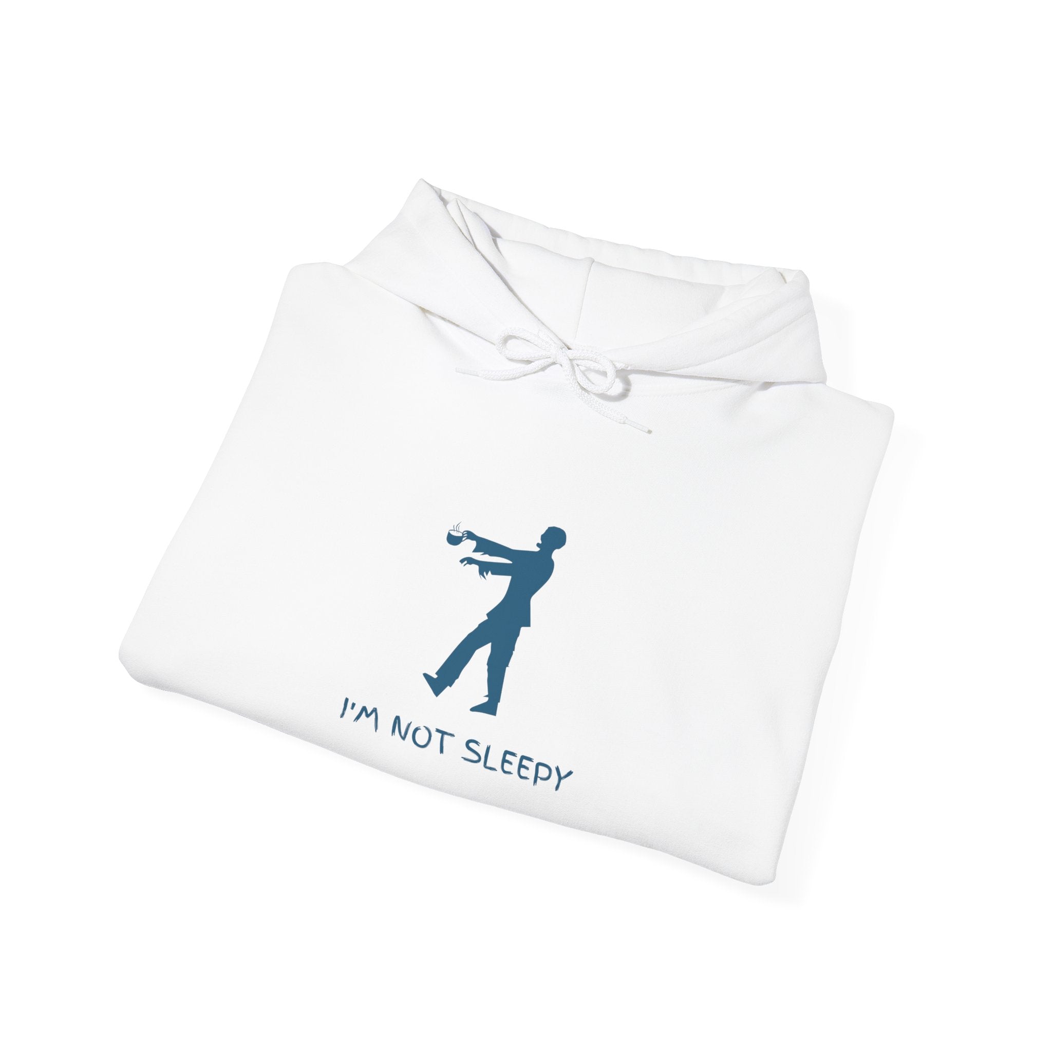Zombie Silhouette Hoodie - "I'm Not Sleepy" Funny Halloween Pullover