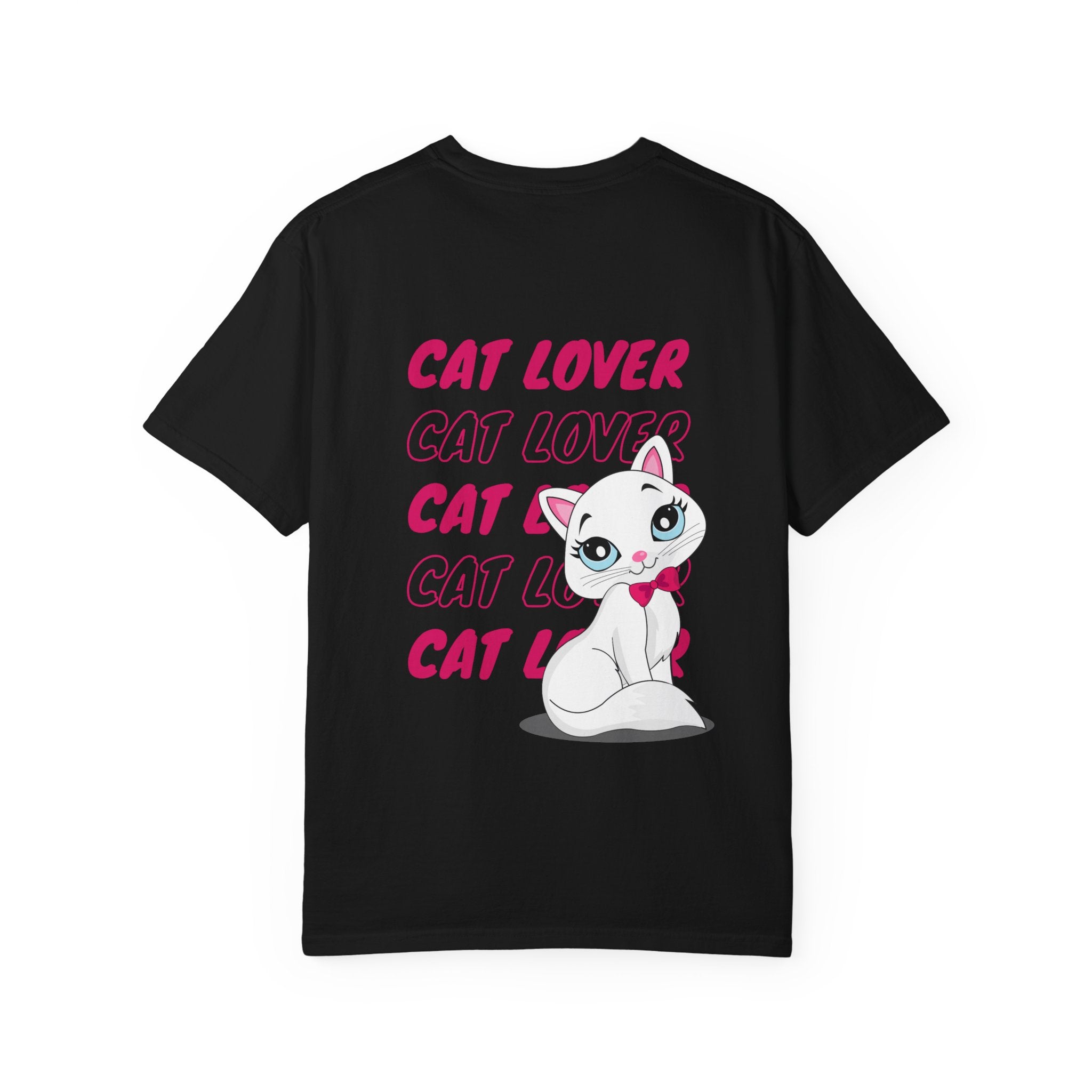 Cat Lover T-Shirt — Cute White Kitten Graphic Tee for Cat Moms & Fans