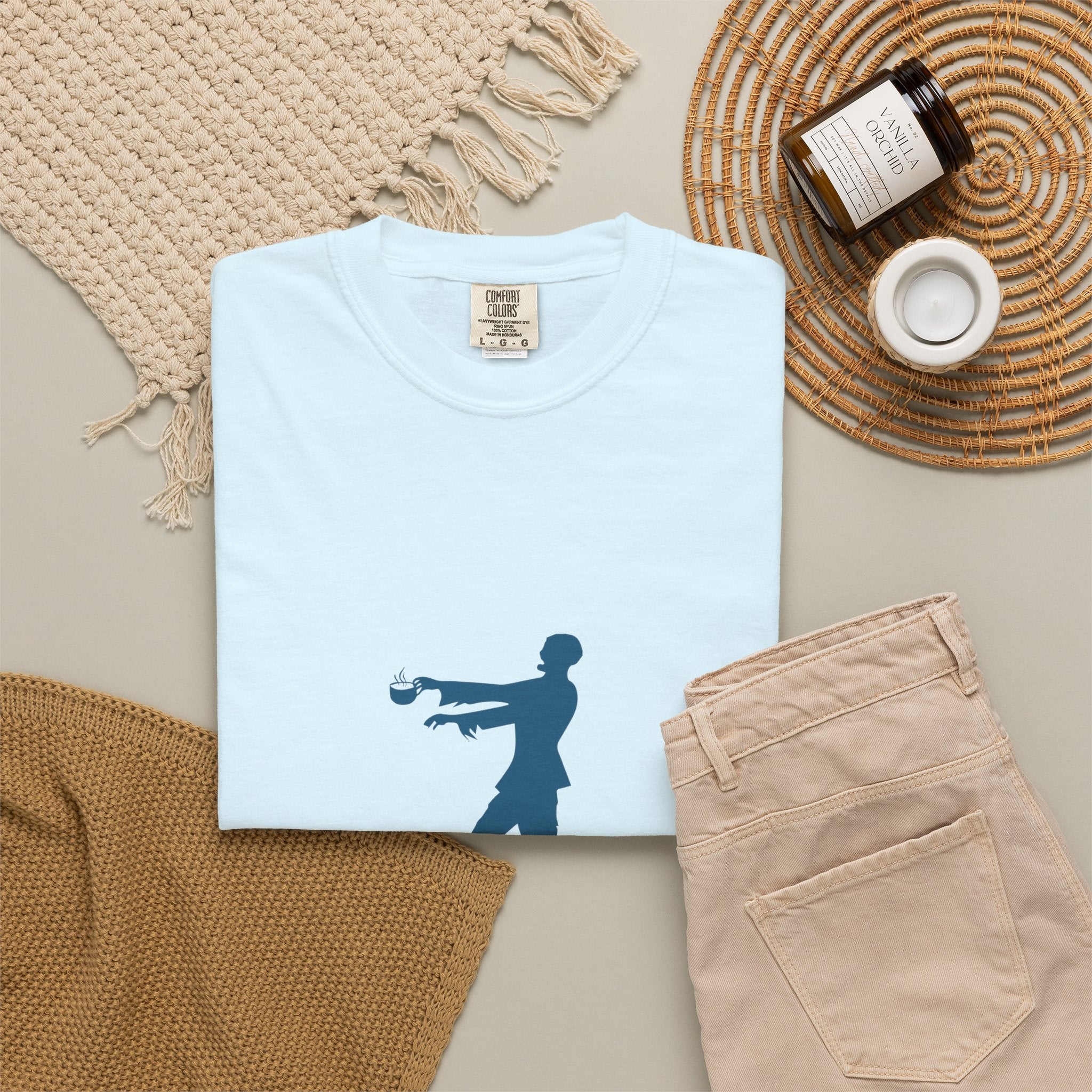 Zombie Silhouette T-Shirt — "I’m Not Sleepy" Funny Halloween Tee