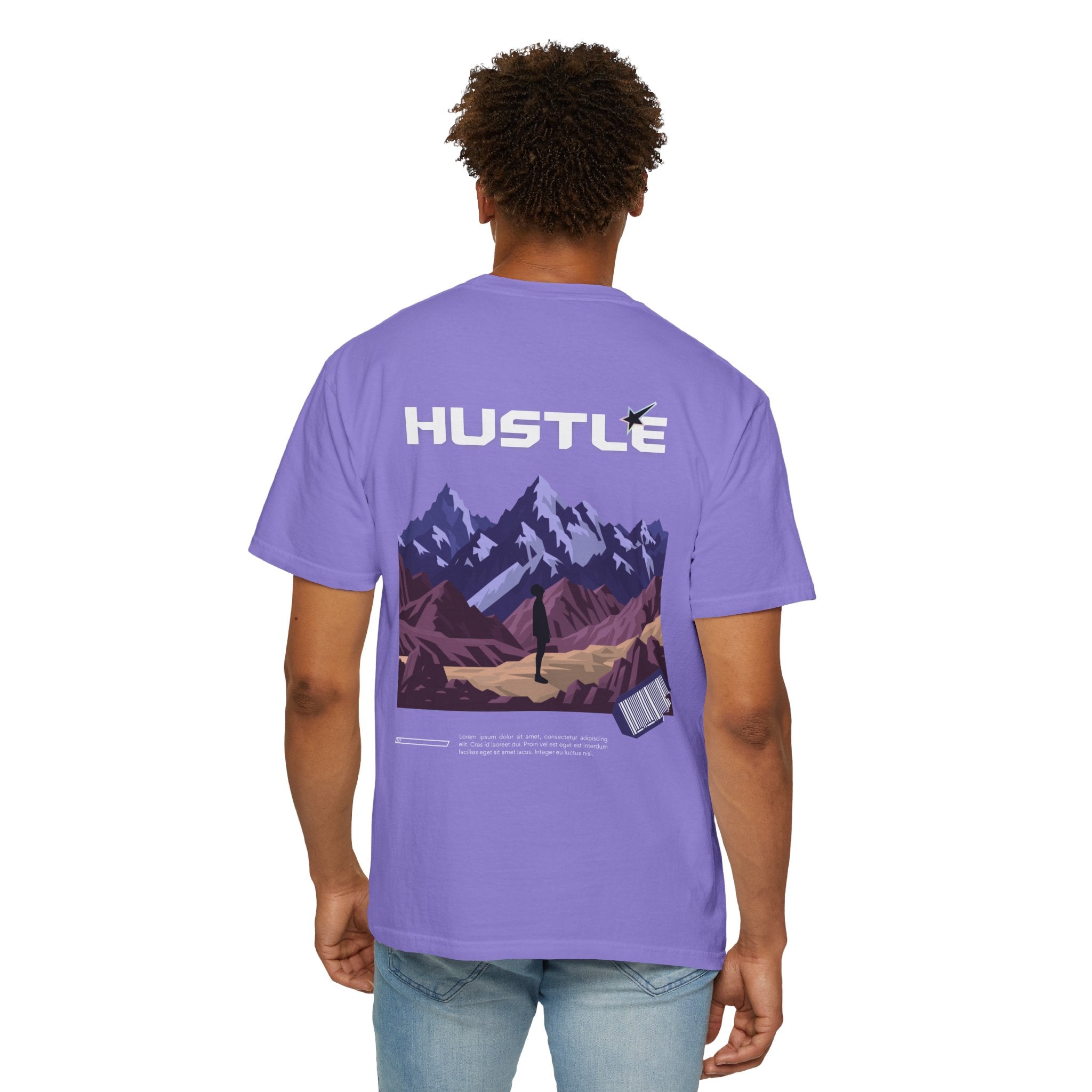 Hustle Mountain T-Shirt — Adventure Motivational Graphic Tee