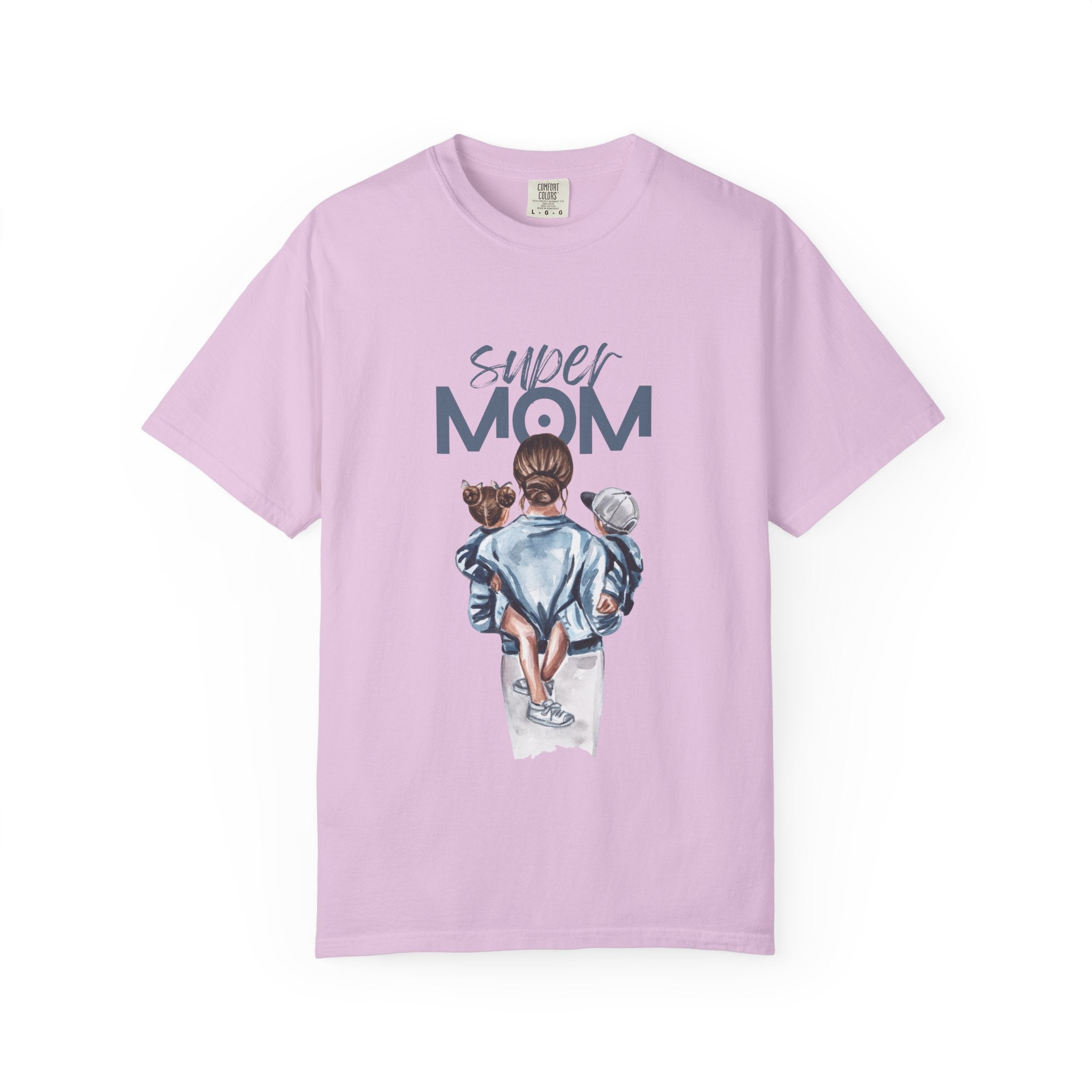 Super Mom T-Shirt — Mom with Kids Graphic Tee | Mother's Day Gift