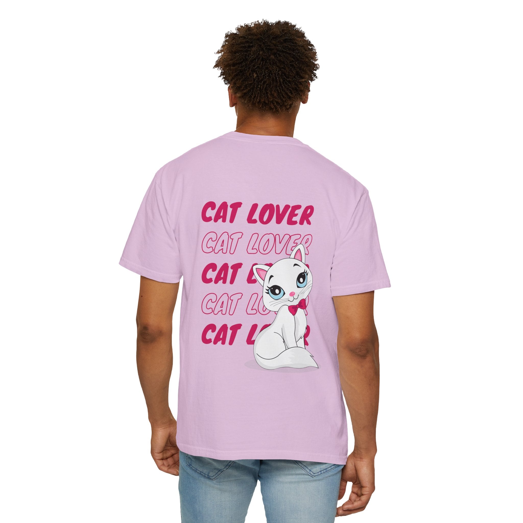 Cat Lover T-Shirt — Cute White Kitten Graphic Tee for Cat Moms & Fans