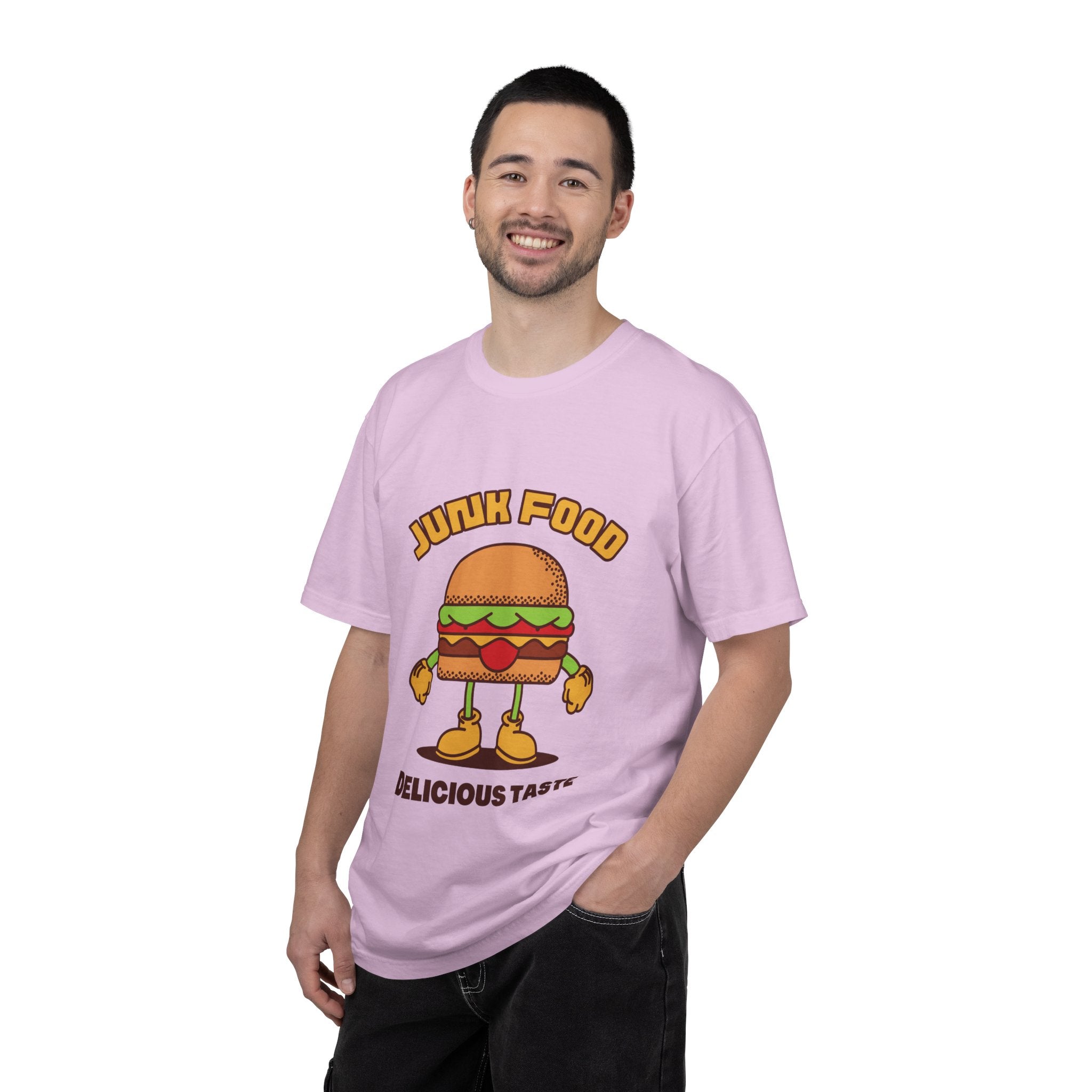 Junk Food Burger T-Shirt — Cute Retro ‘Delicious Taste’ Graphic Tee