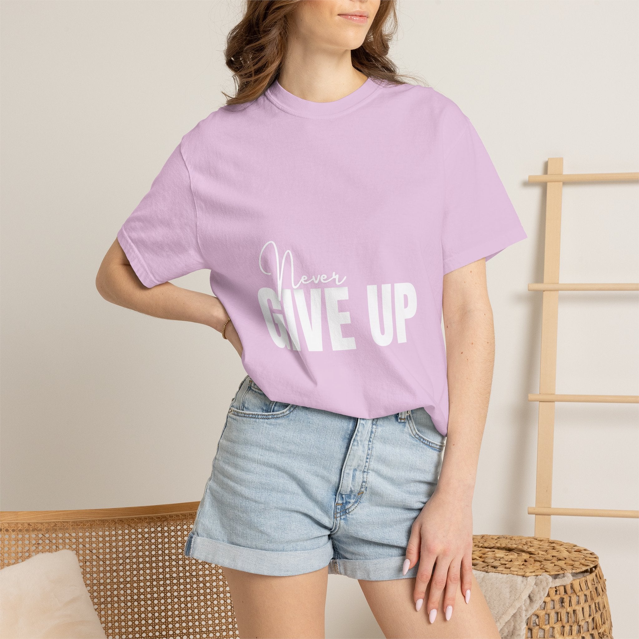 Never Give Up T-Shirt — Motivational Graphic Tee