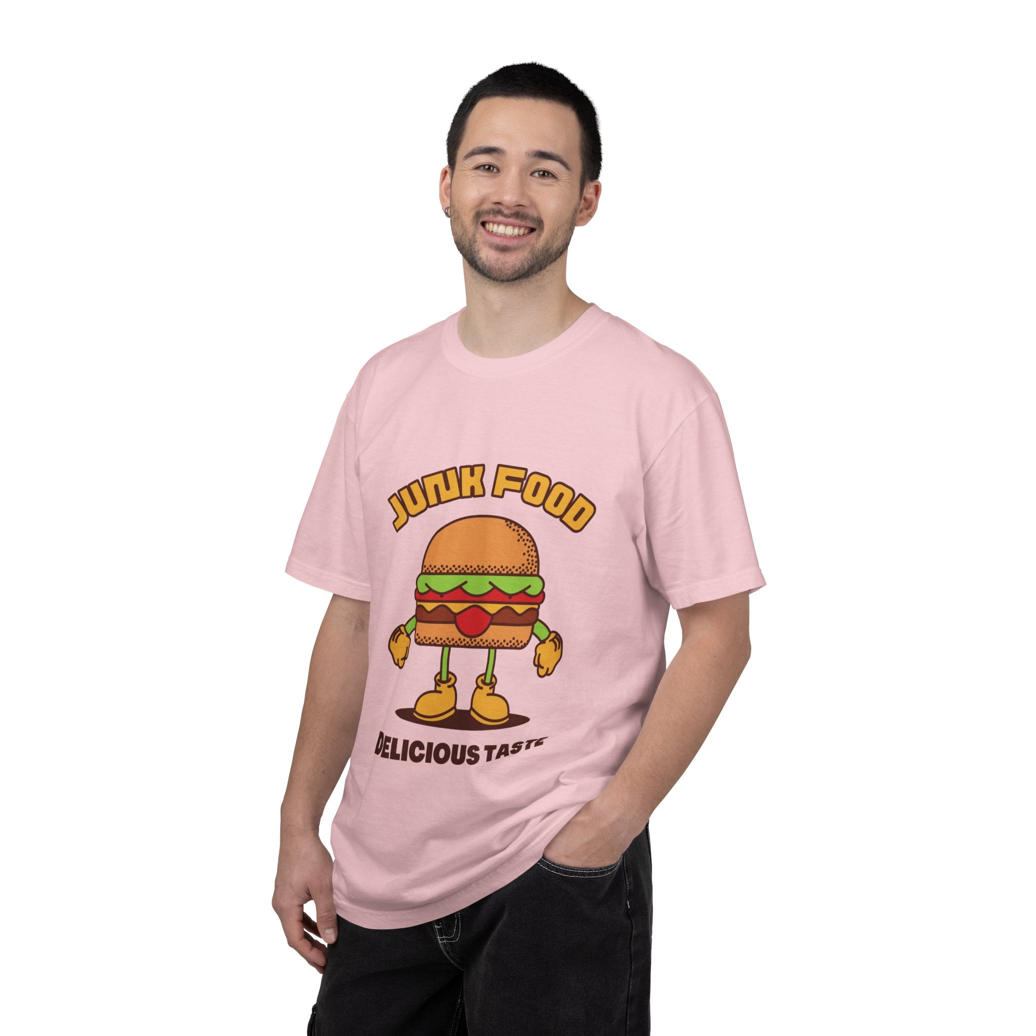 Junk Food Burger T-Shirt — Cute Retro ‘Delicious Taste’ Graphic Tee