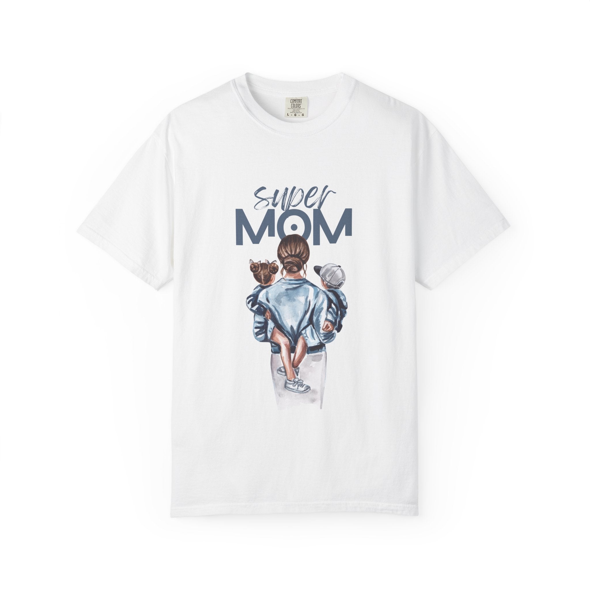 Super Mom T-Shirt — Mom with Kids Graphic Tee | Mother's Day Gift