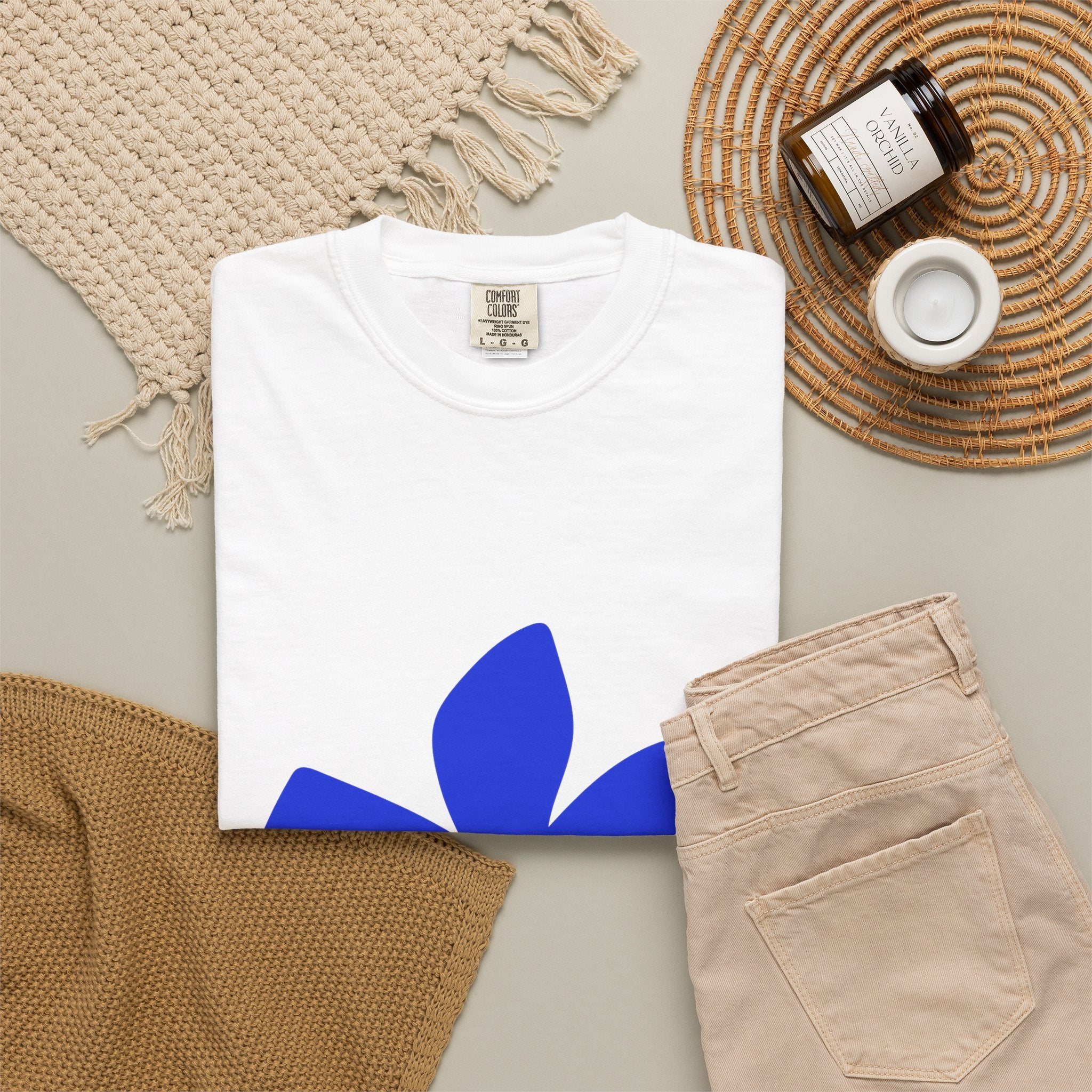 Aquarius Zodiac T-Shirt — Bold Blue Symbol, January 20–February 18 Astrology Tee