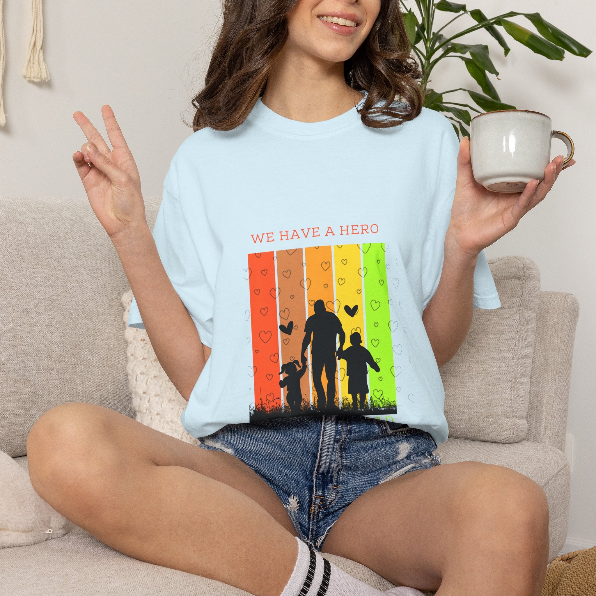 We Have a Hero Family Silhouette T-Shirt