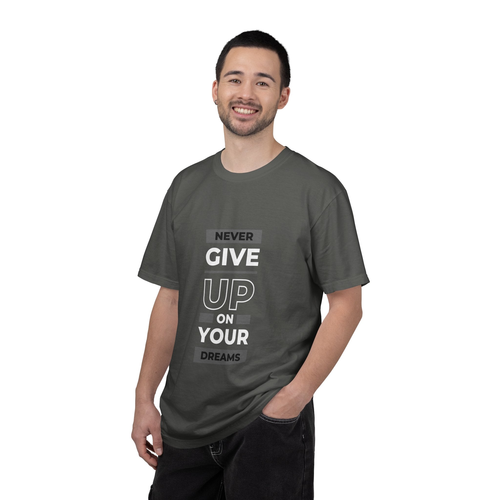 Never Give Up On Your Dreams T-Shirt — Motivational Graphic Tee