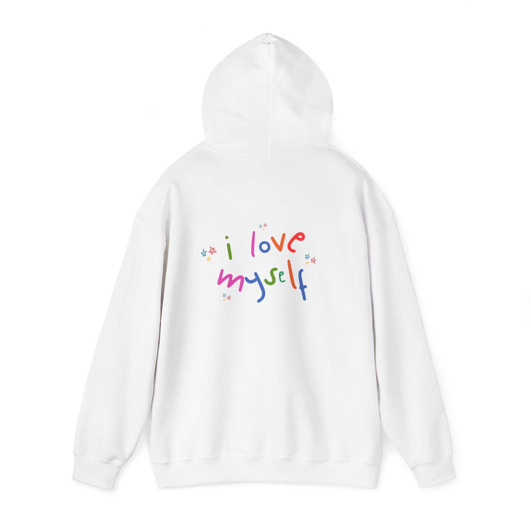 I Love Myself Hoodie — Rainbow Self-Love Graphic Sweatshirt