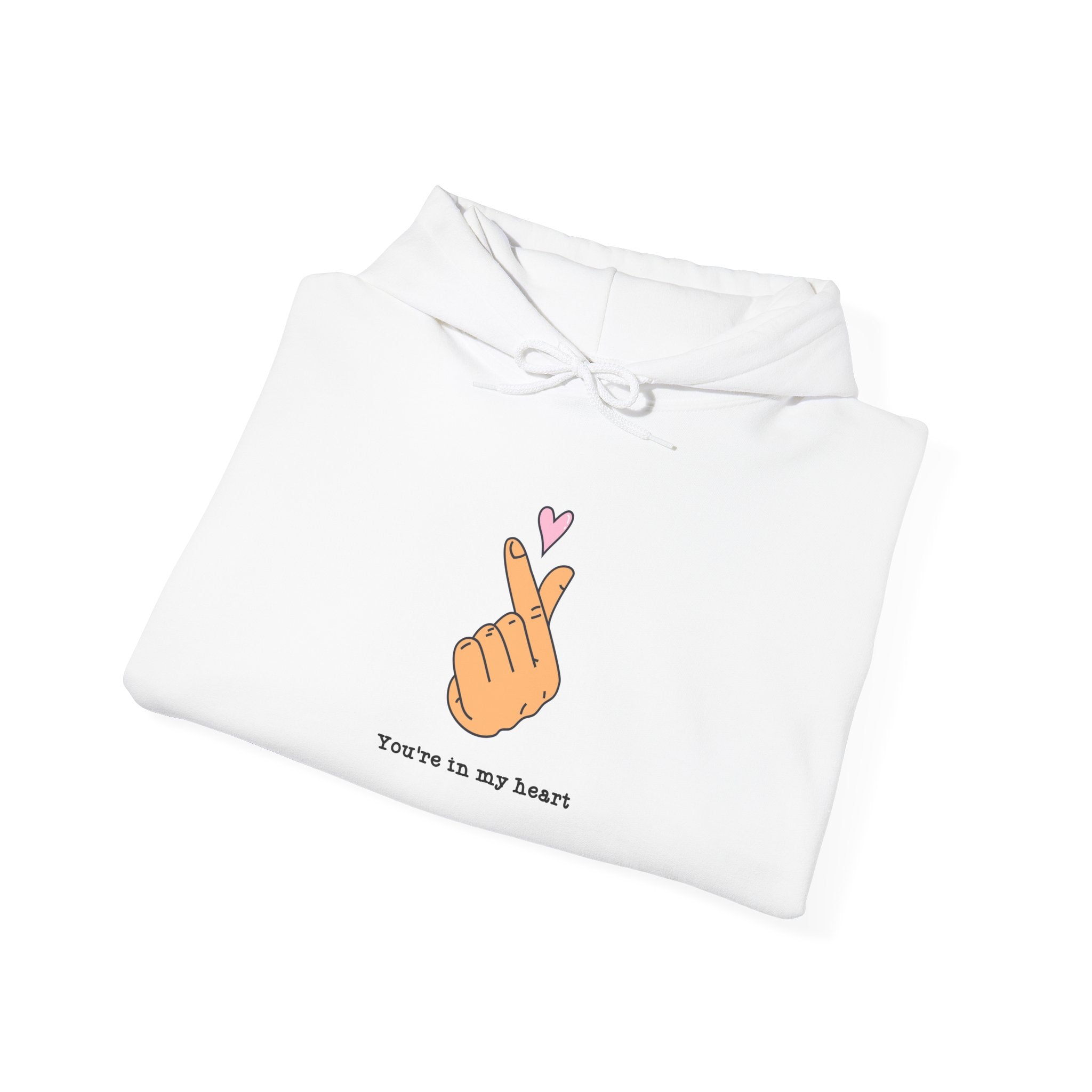 Heart Hand Hoodie — "You’re in my heart" Cute Kawaii Finger Heart Hoodie