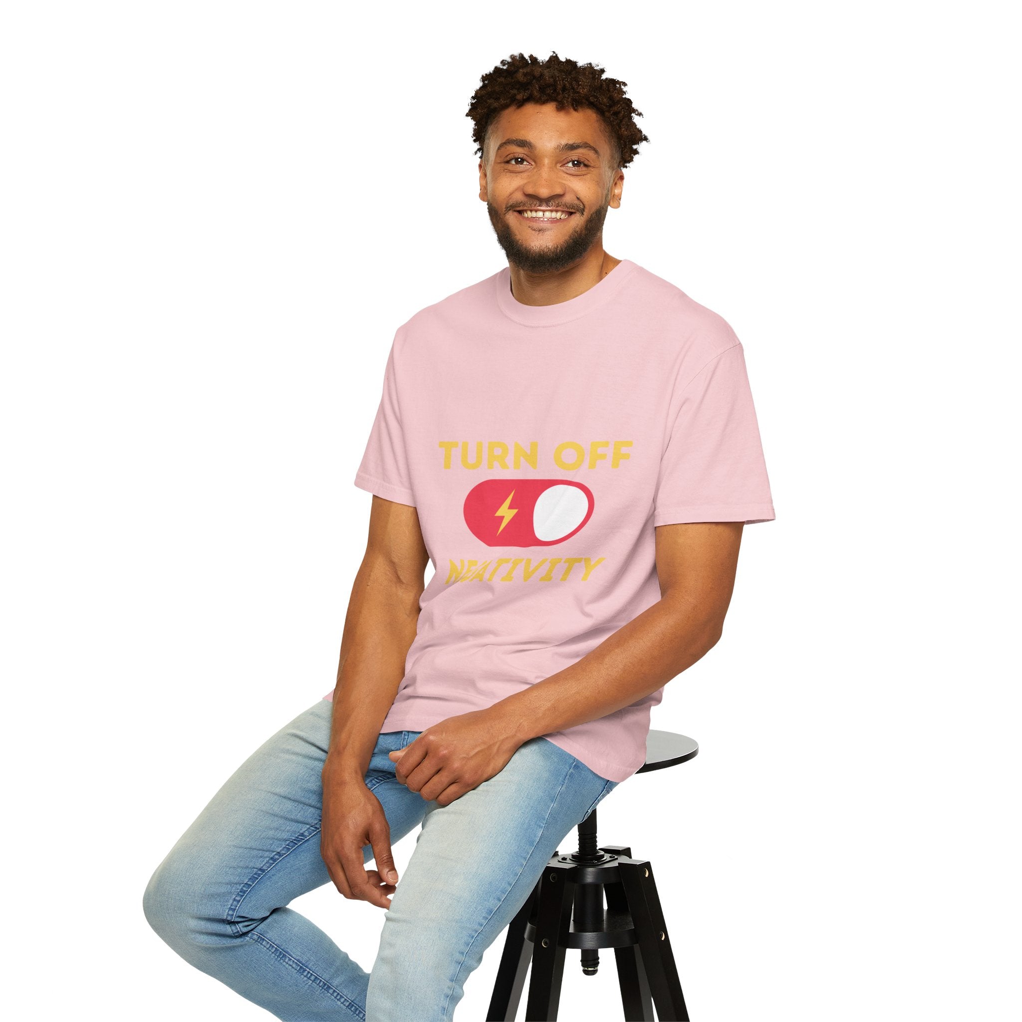 Turn Off Negativity T-Shirt — Positive Vibes Graphic Tee