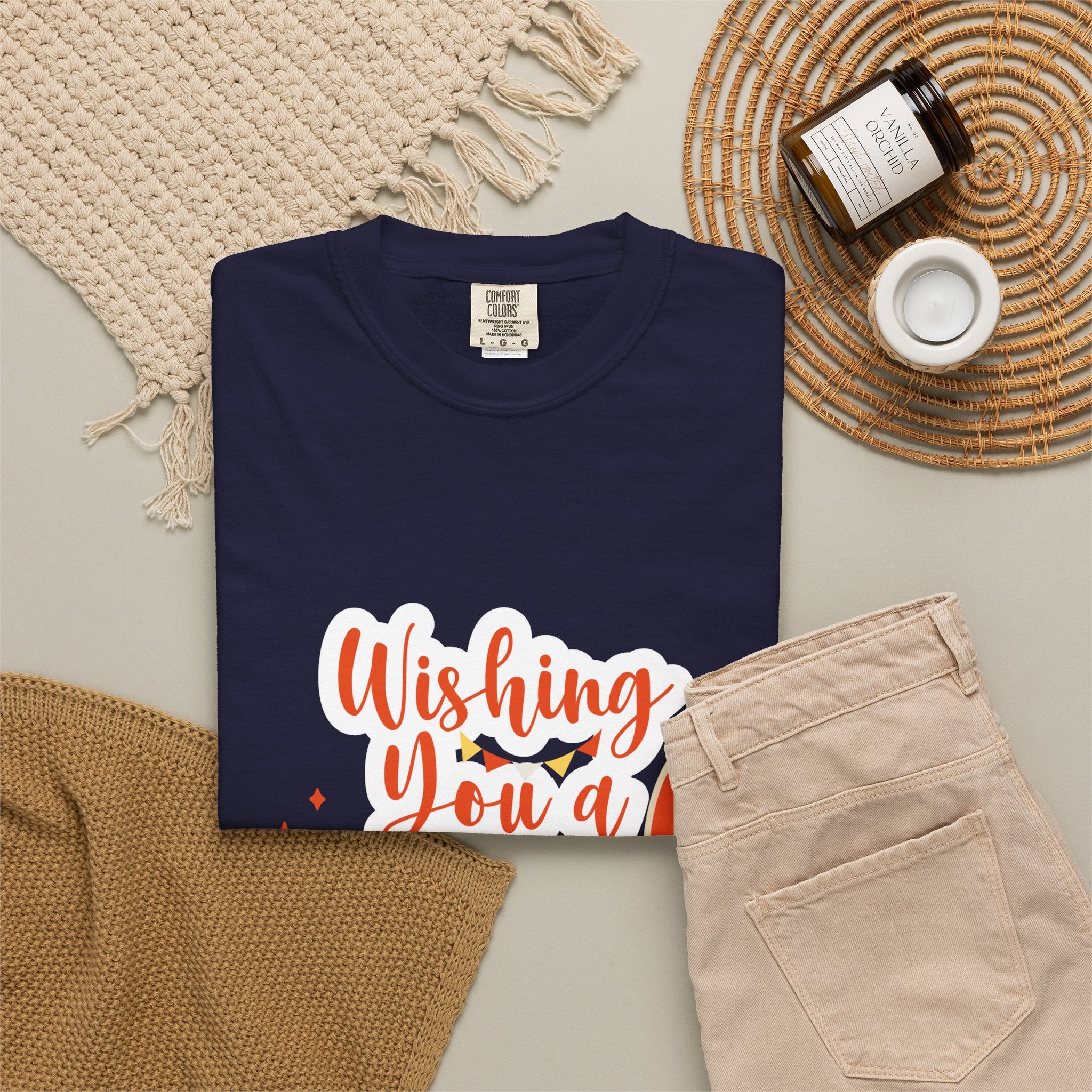 Holiday Surfboard T‑Shirt — "Wishing You a Sparkly Holiday" Beachy Christmas Tee