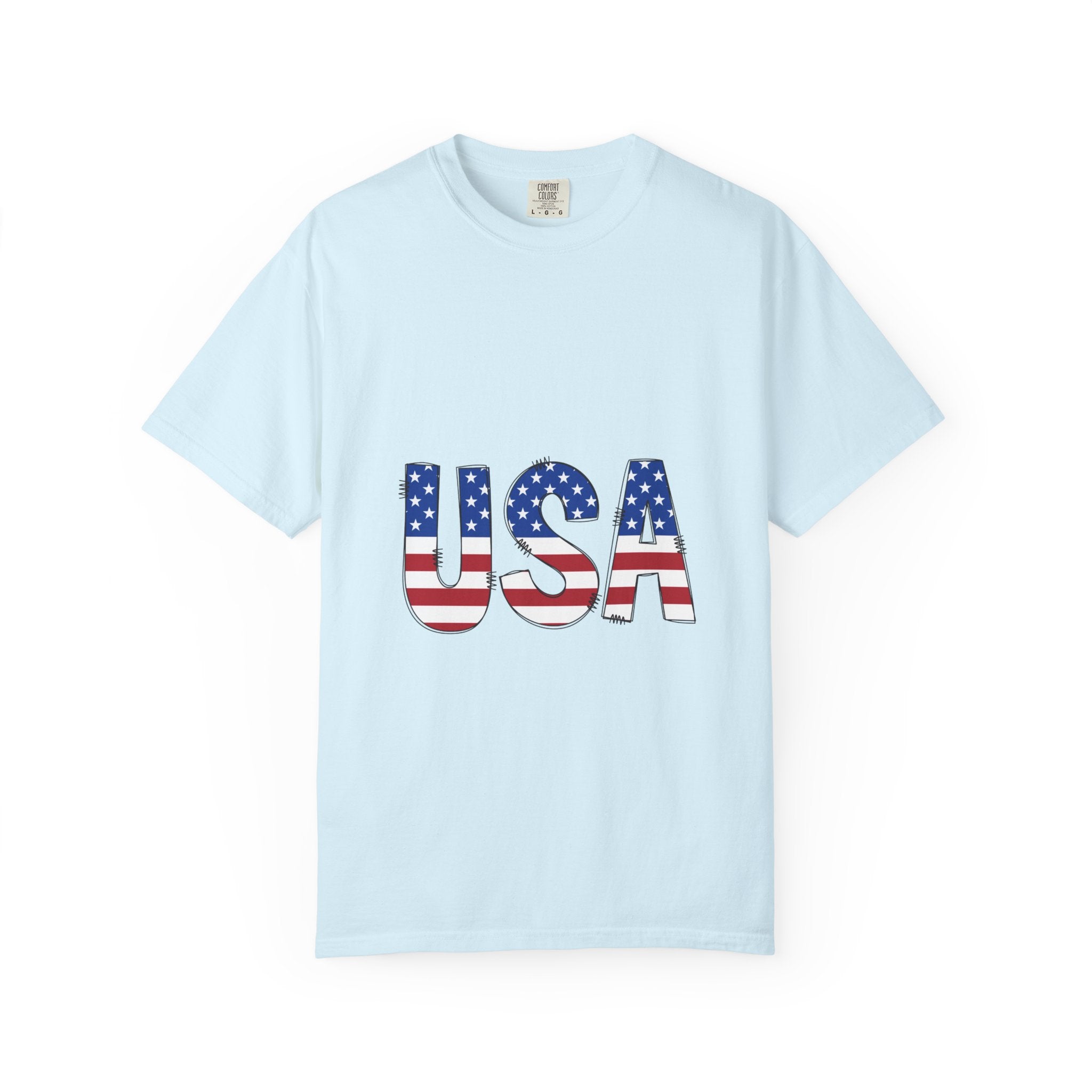 USA Flag Graphic T-Shirt — Patriotic Fourth of July Tee