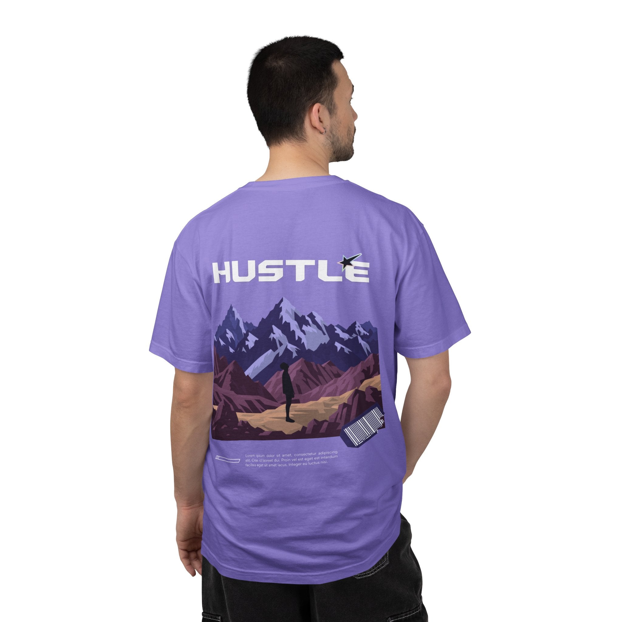 Hustle Mountain T-Shirt — Adventure Motivational Graphic Tee