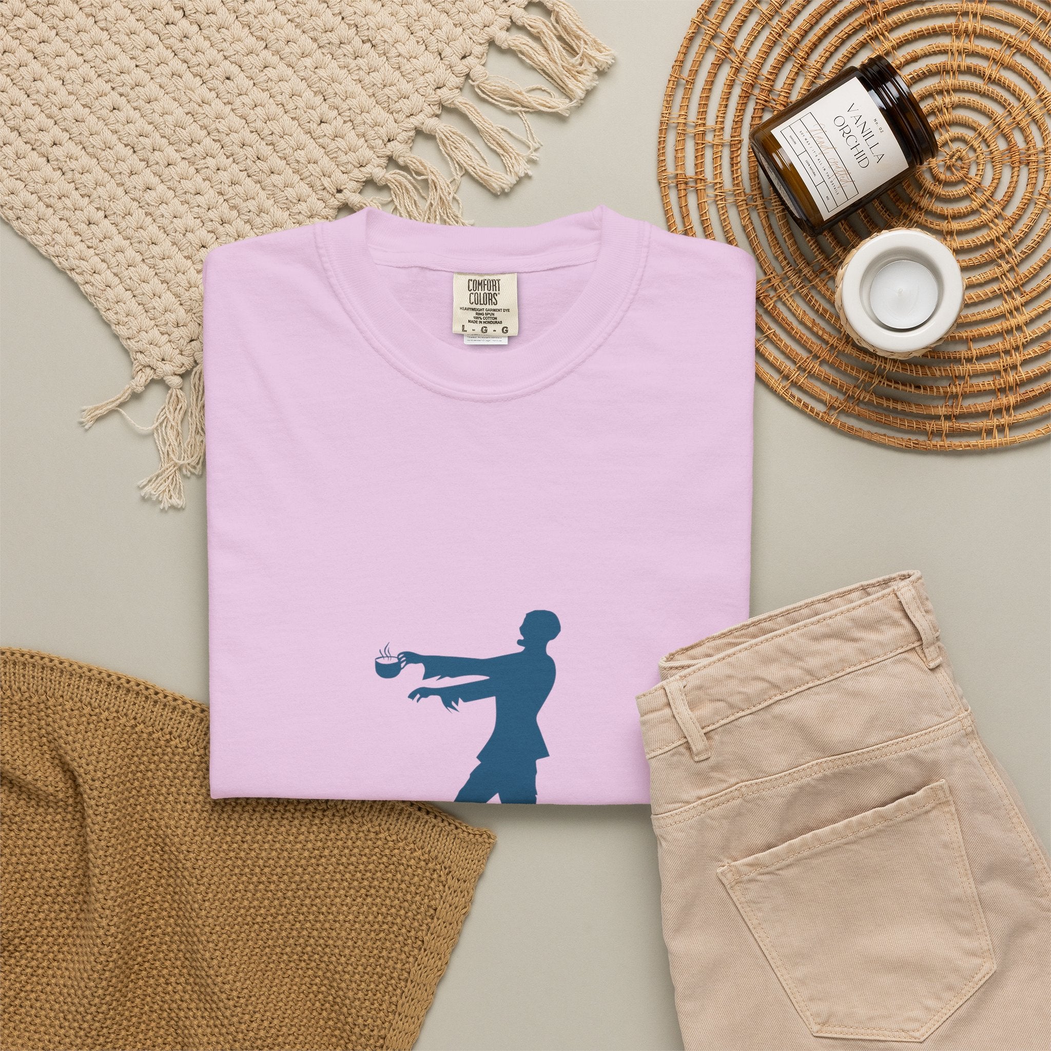 Zombie Silhouette T-Shirt — "I’m Not Sleepy" Funny Halloween Tee