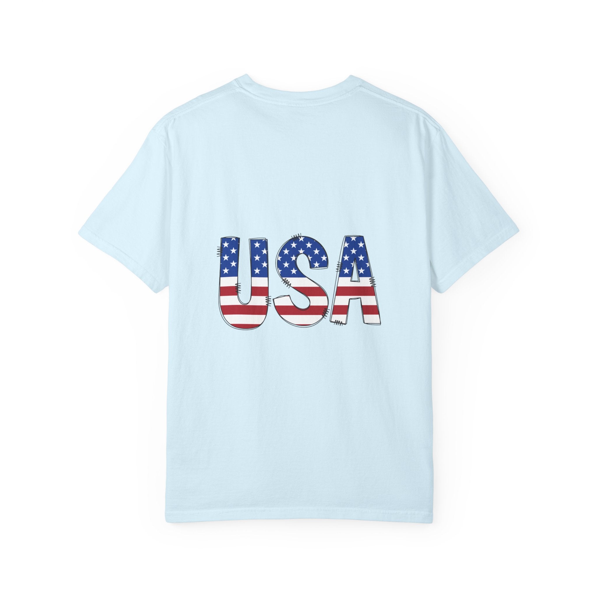 USA Flag Graphic T-Shirt — Patriotic Fourth of July Tee