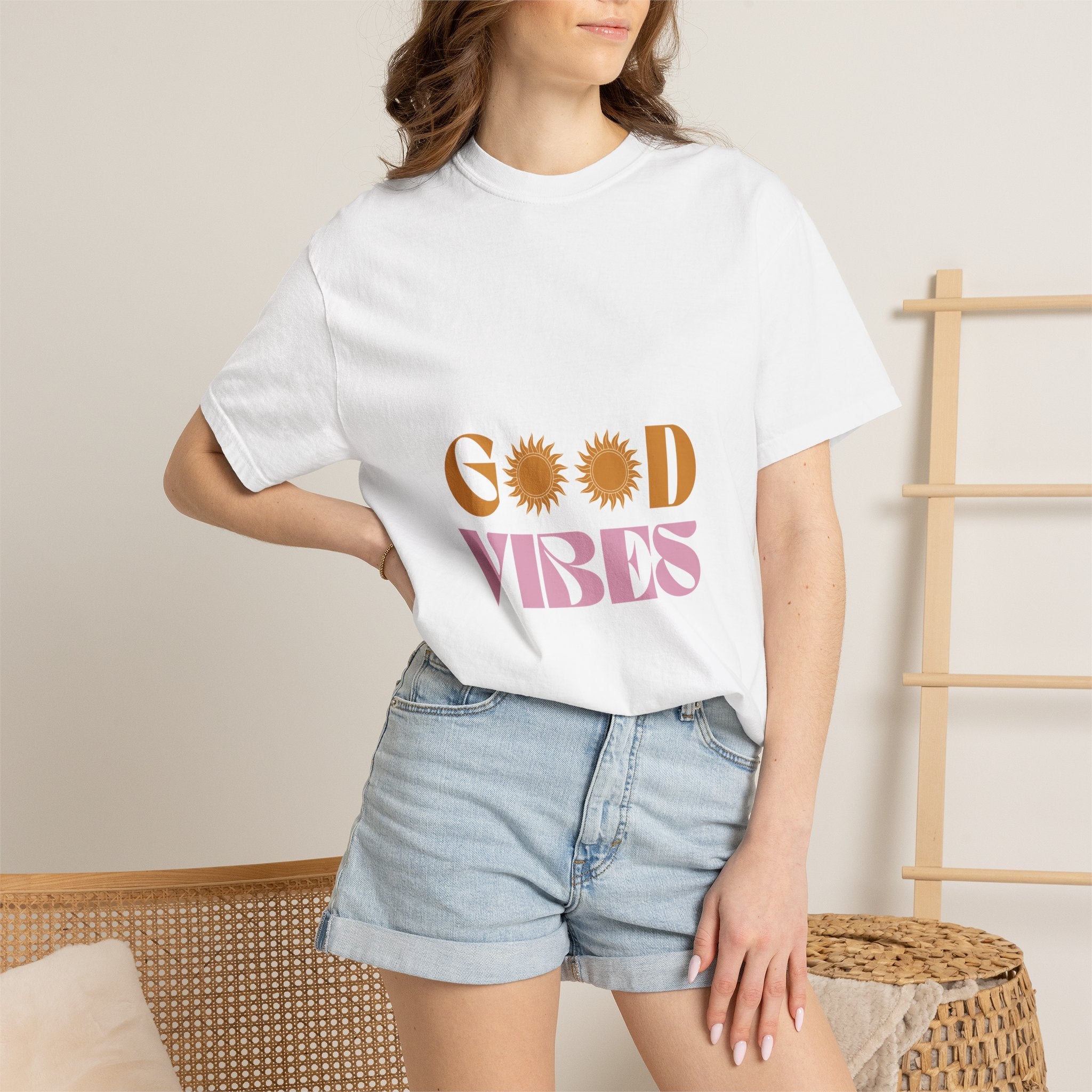 Good Vibes T-Shirt — Retro Sun Graphic Tee