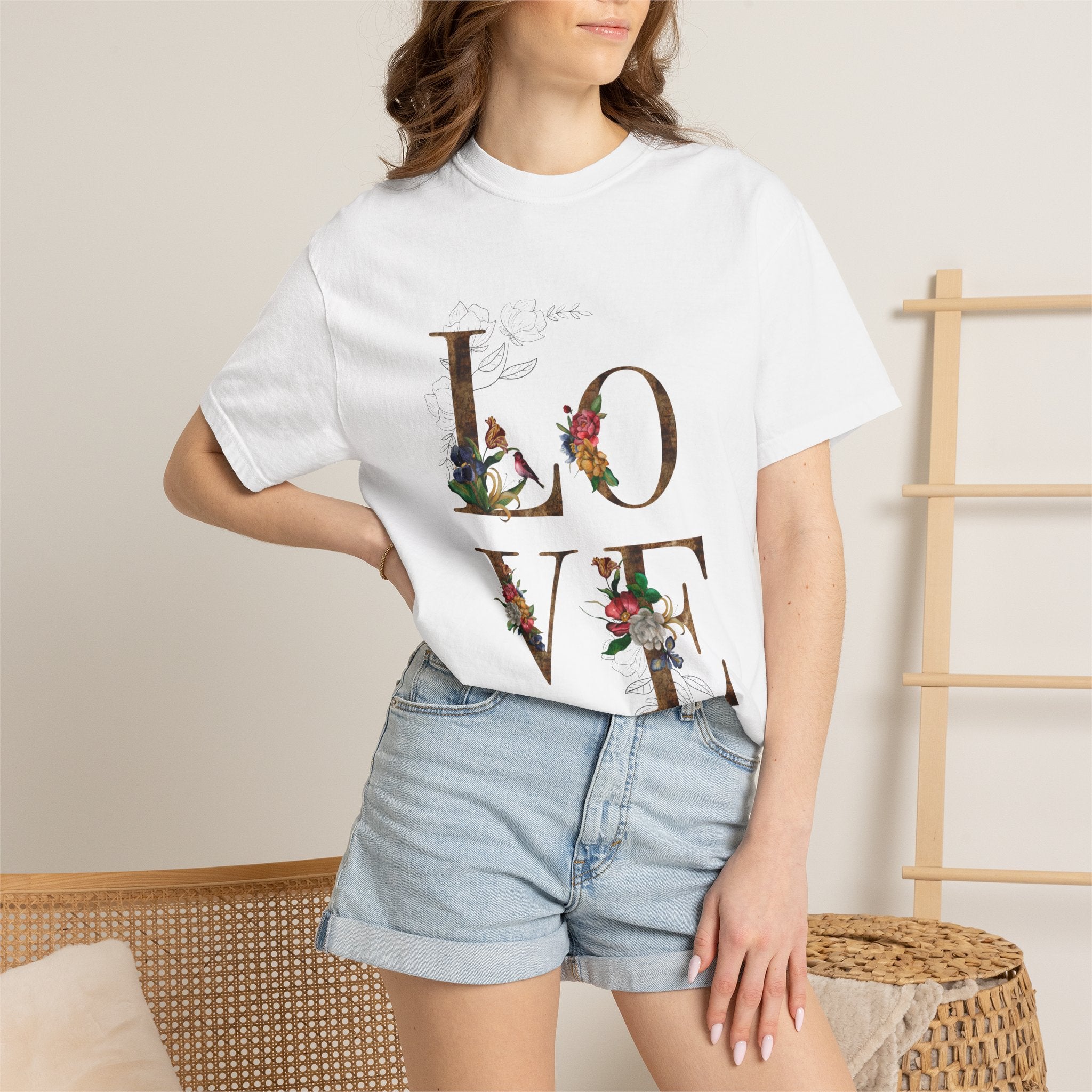 LOVE Floral Letter T-Shirt