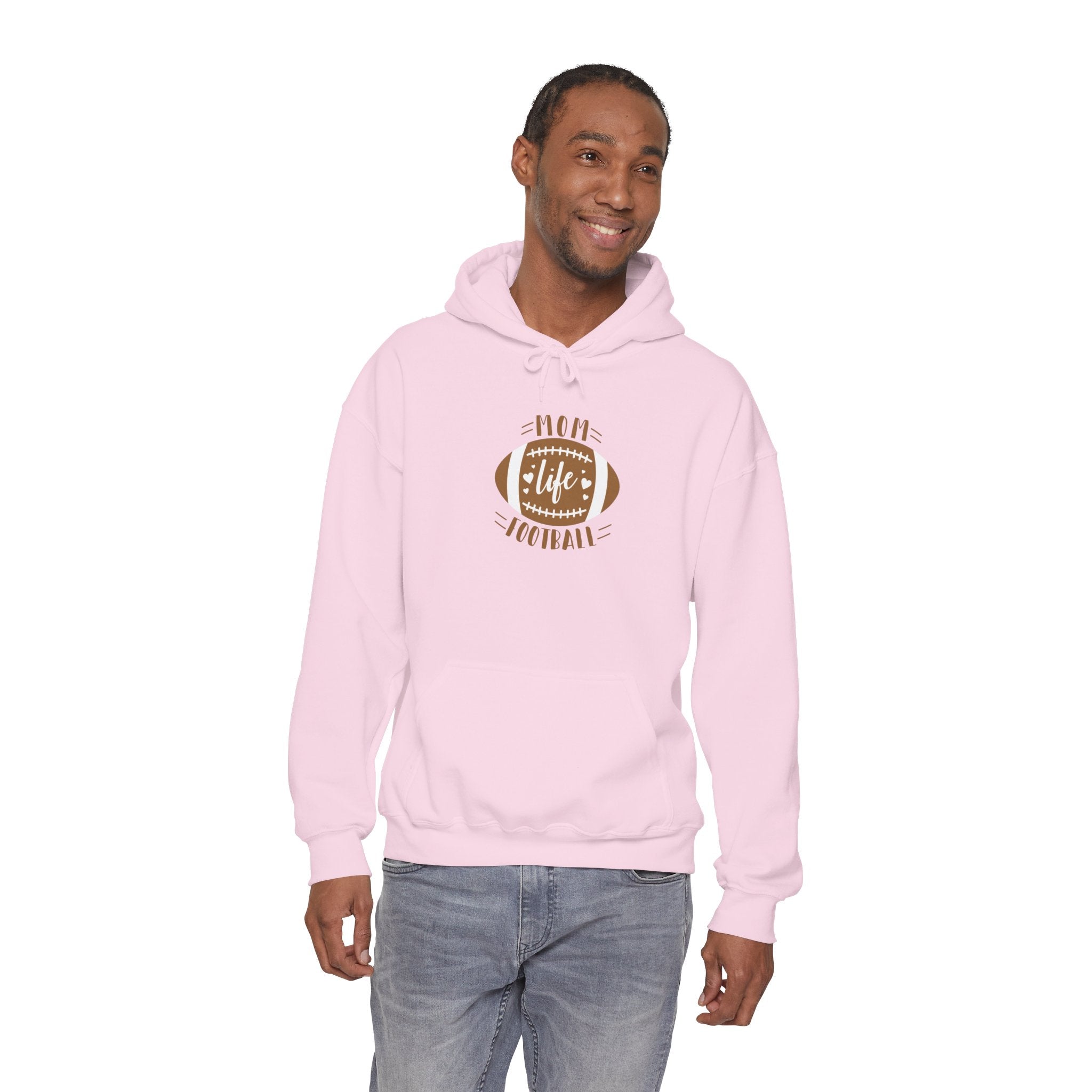 Football Mom Hoodie - "Mom Life Football" Pullover for Game Day